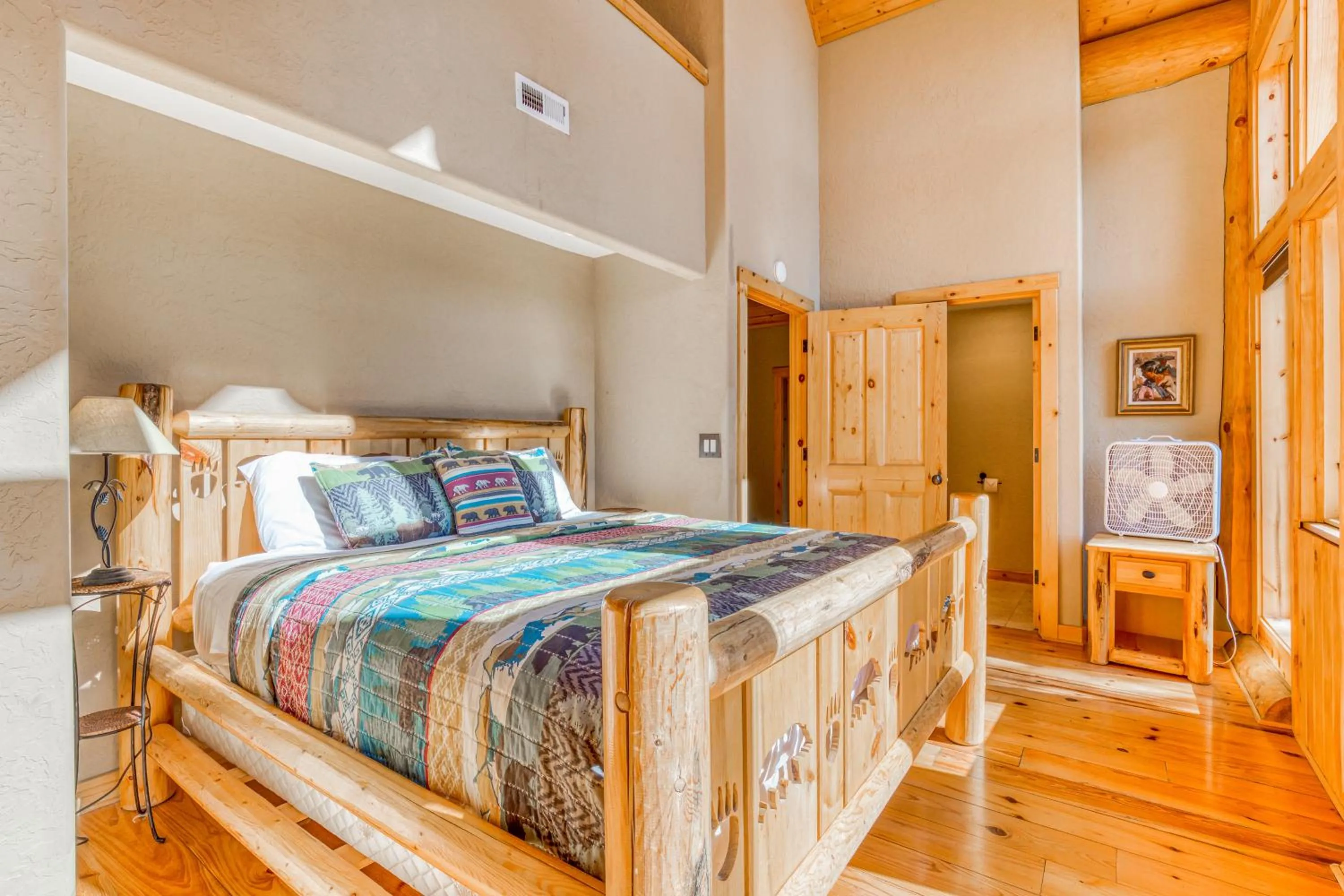 Bed in Skiing Bear Chalet