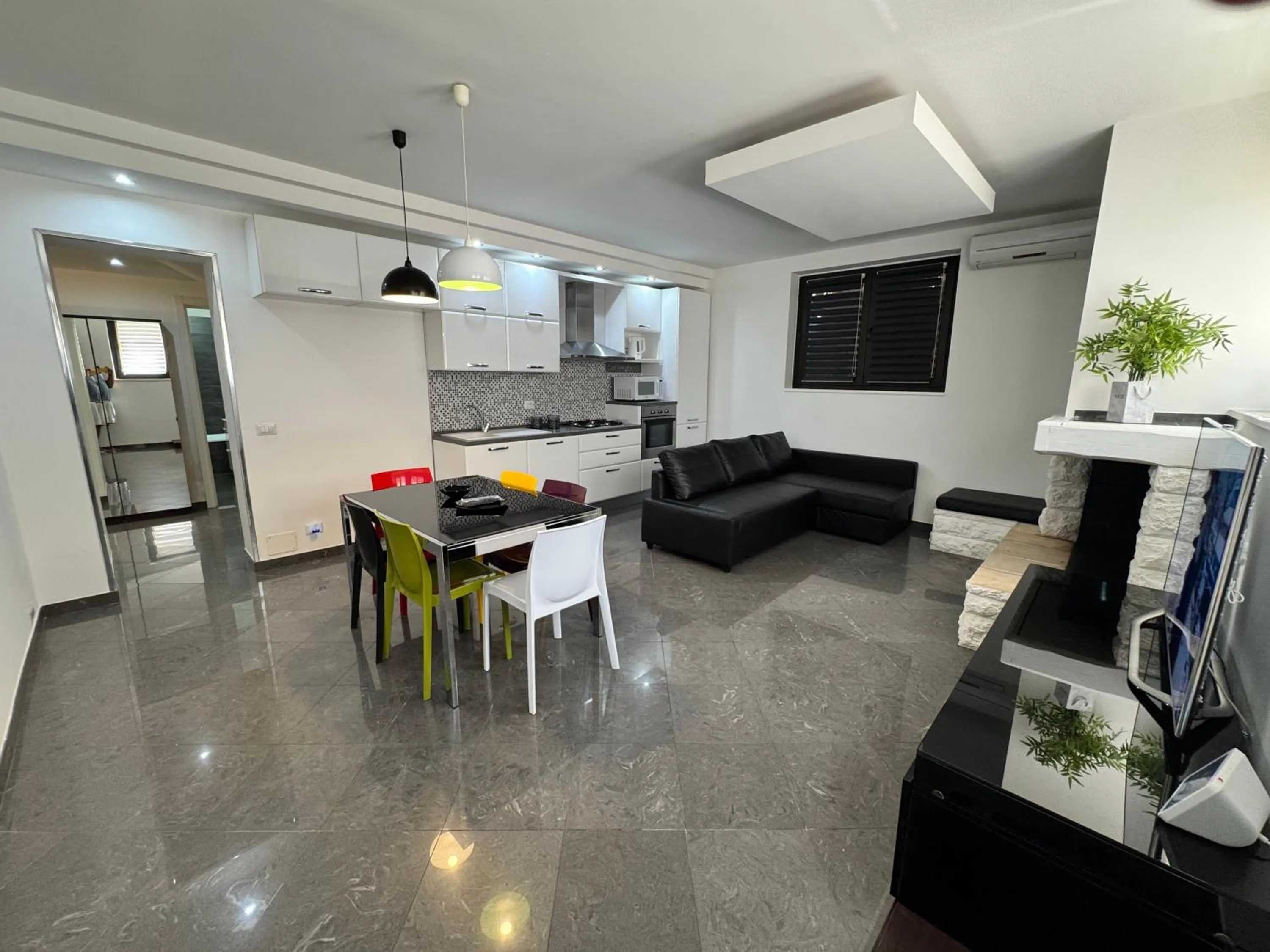 Seating area in AgriFamily Village