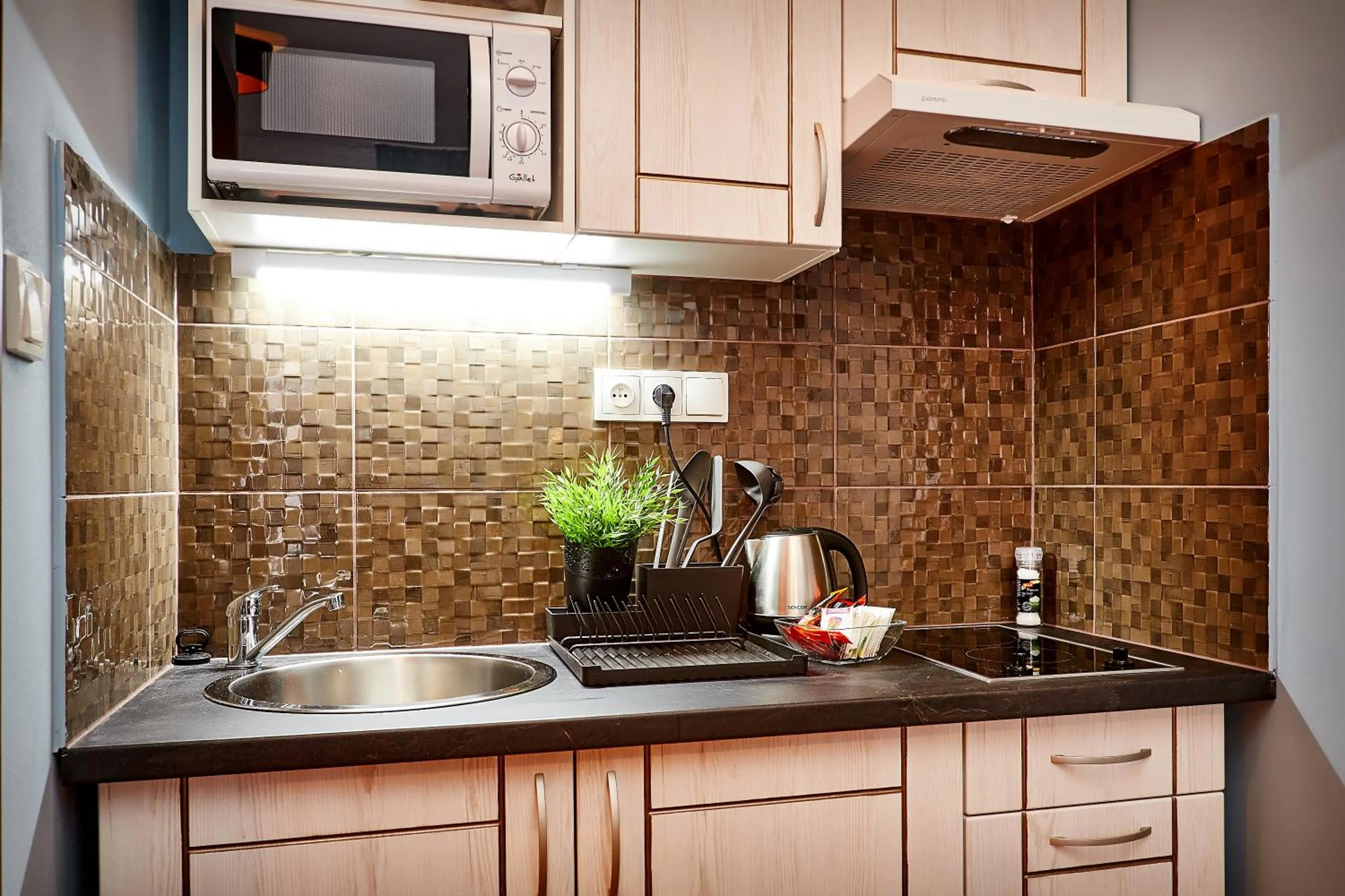 Kitchen or kitchenette in Residence Vaclavska