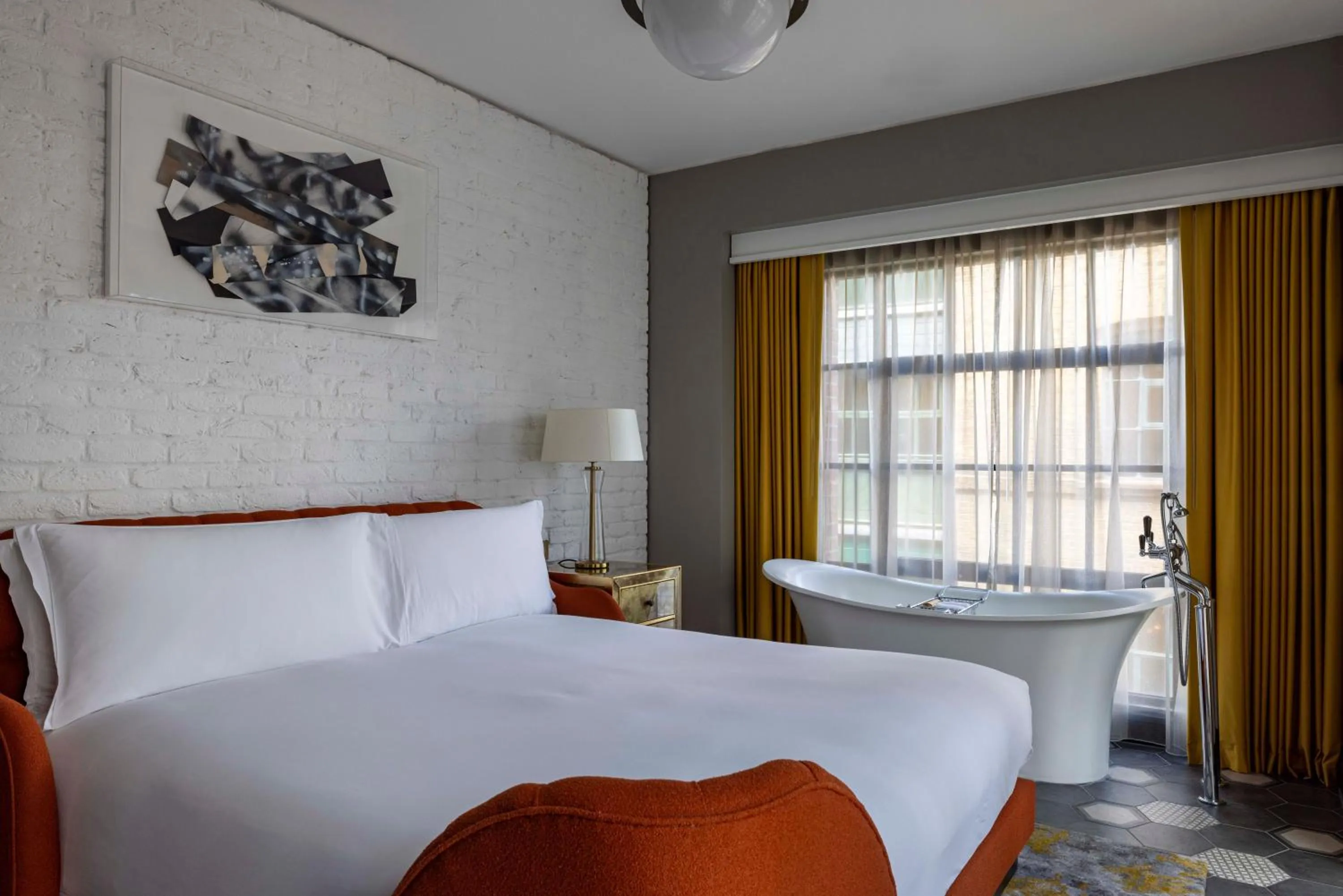 Bedroom, Bed in Mondrian London Shoreditch