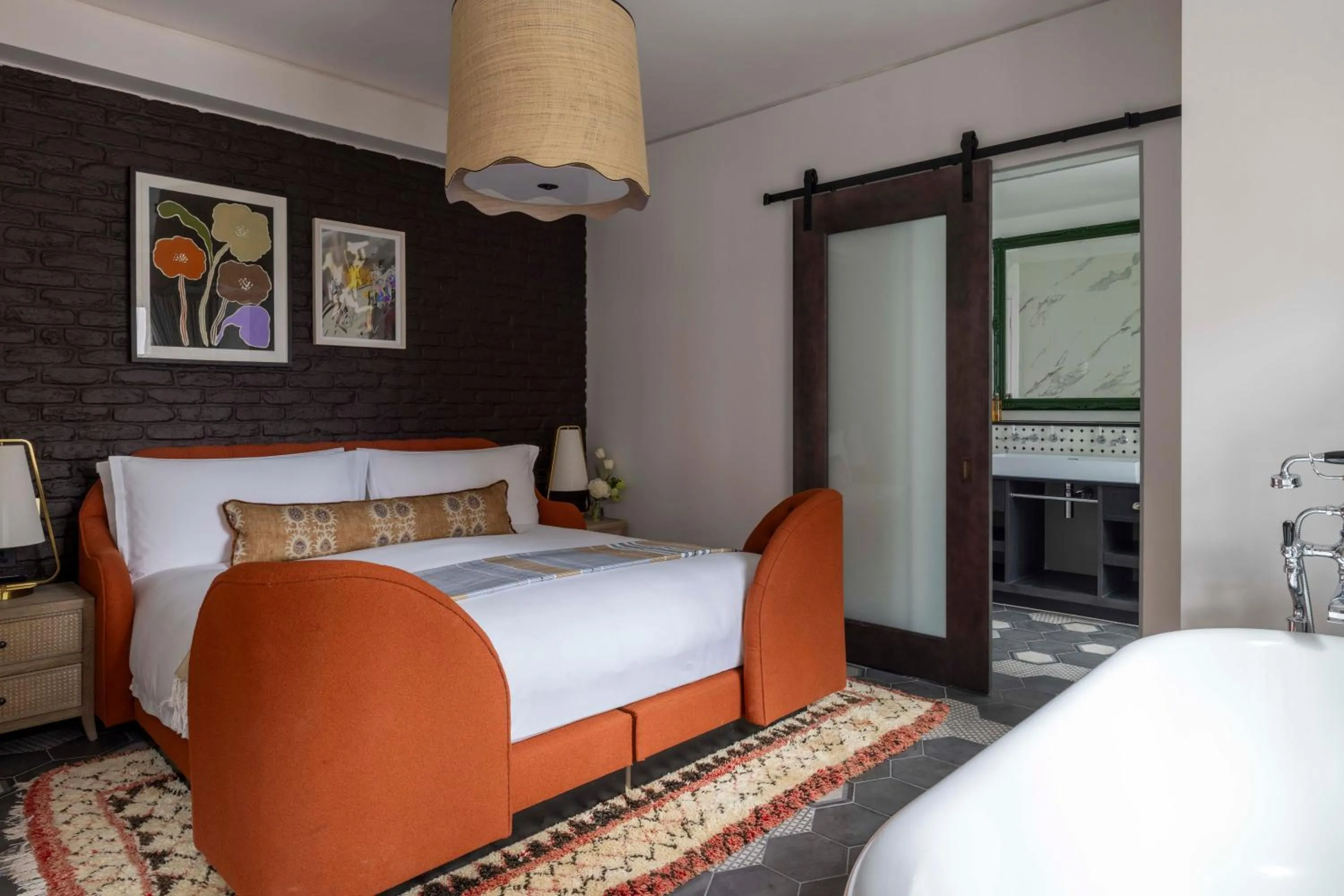 Bed in Virgin Hotels London - Shoreditch