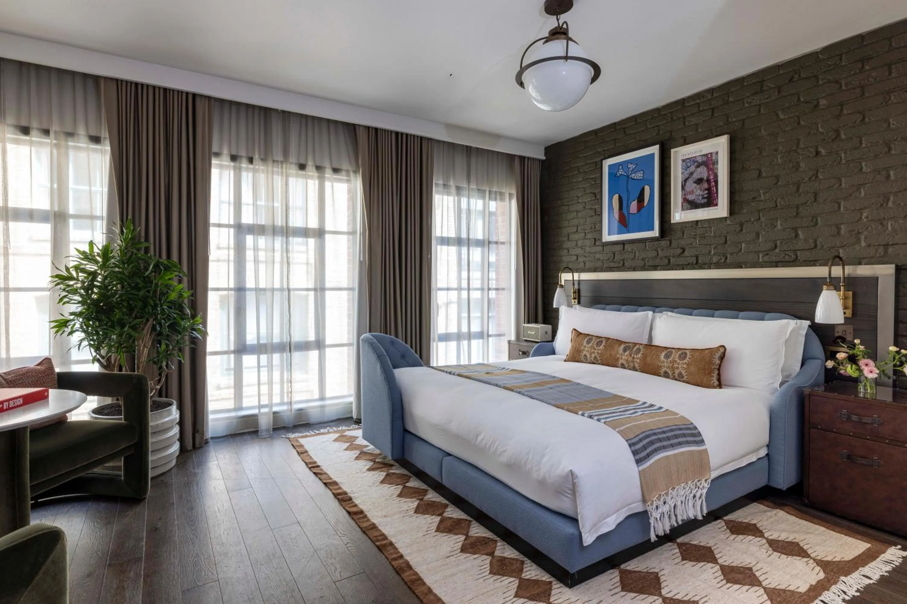 Bed in Virgin Hotels London - Shoreditch