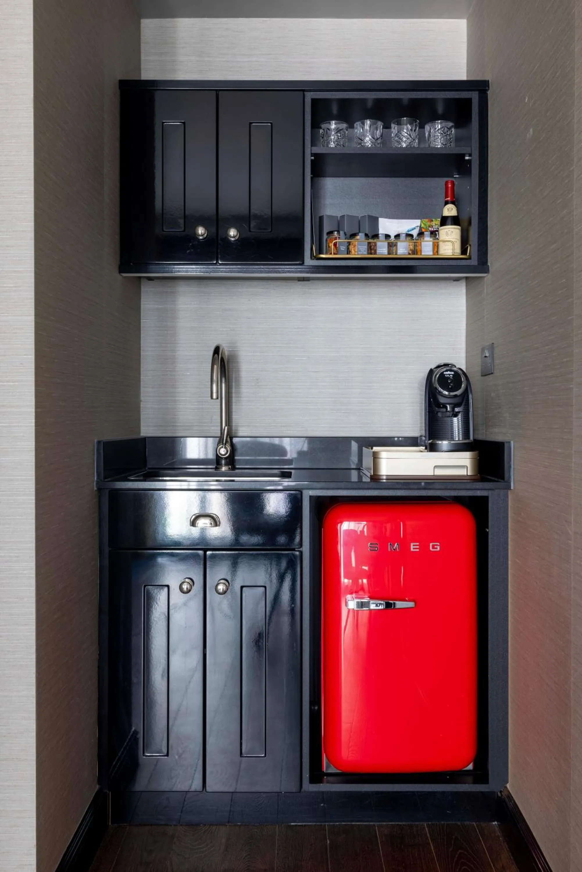 minibar in Mondrian London Shoreditch