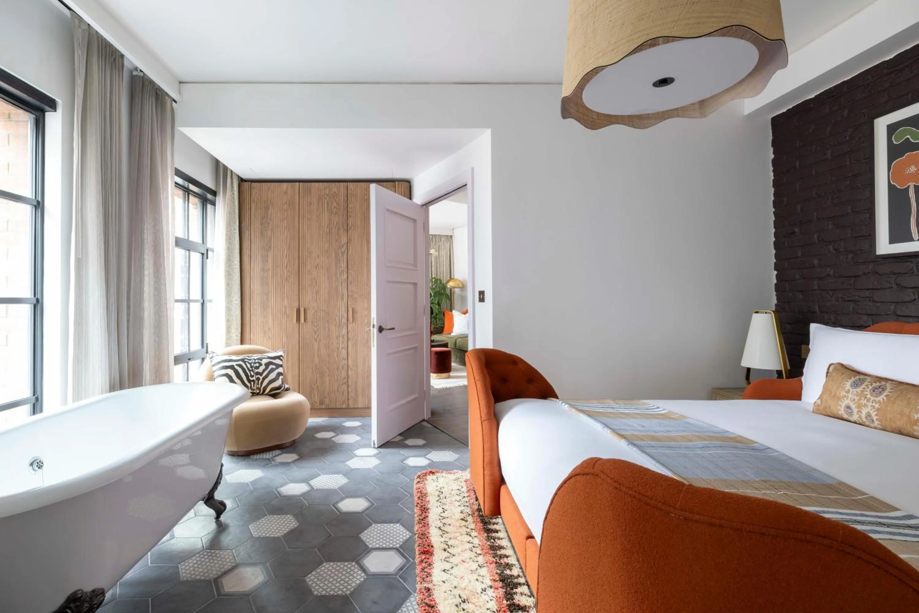 Bed in Virgin Hotels London - Shoreditch