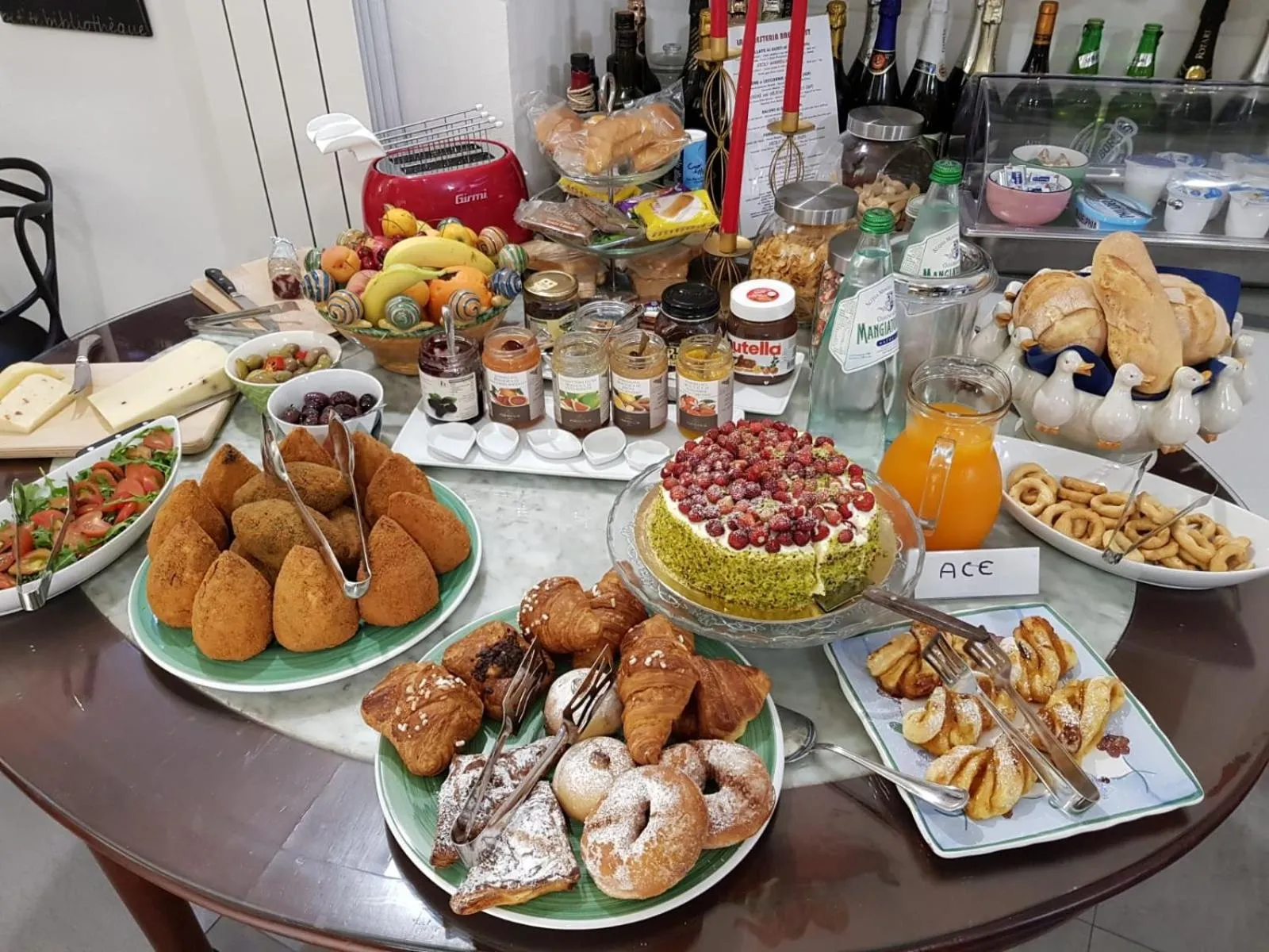 Buffet breakfast in La Foresteria Garden Boutique B&B