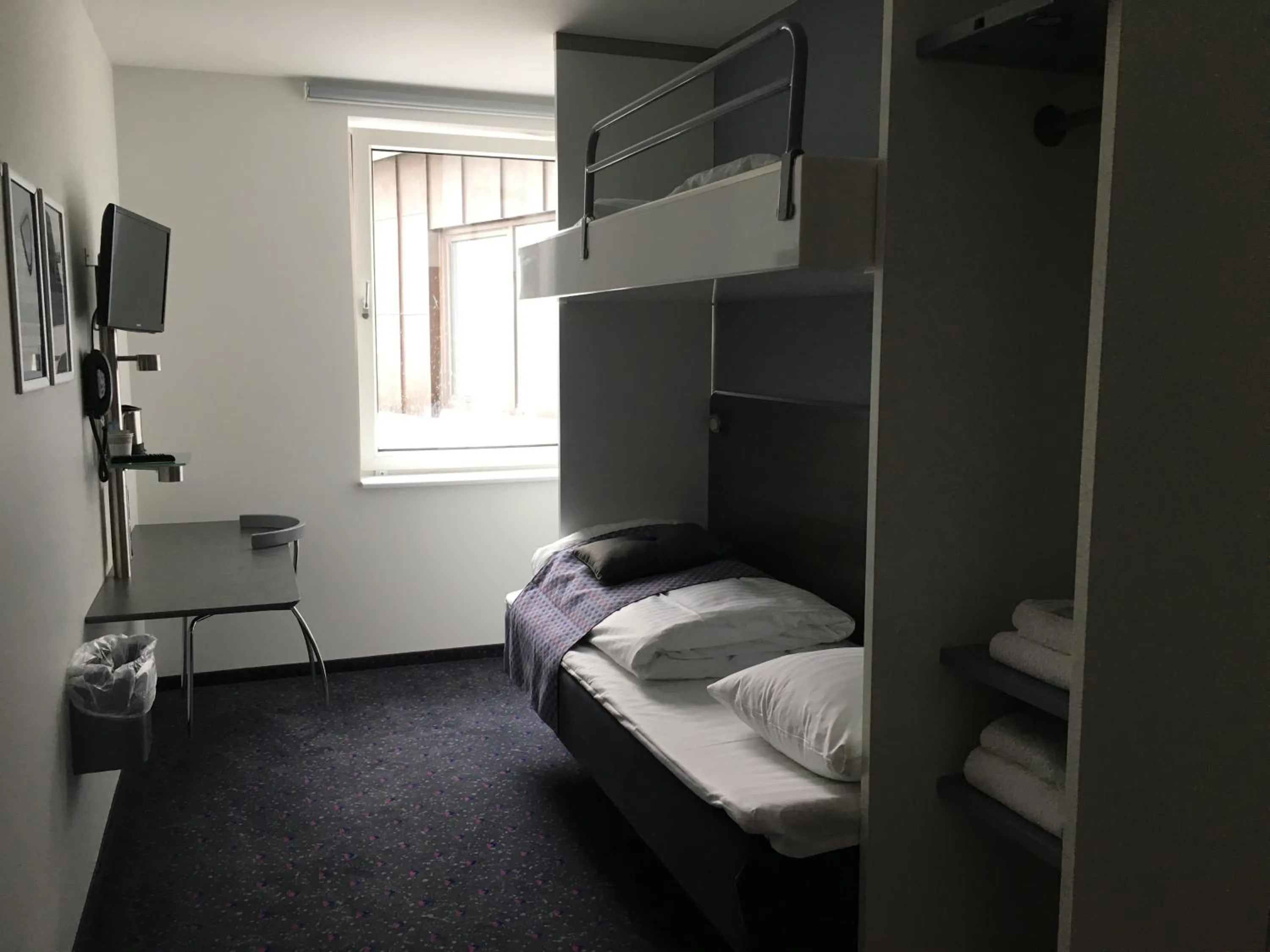 Bed in Hotel Cabinn Vejle