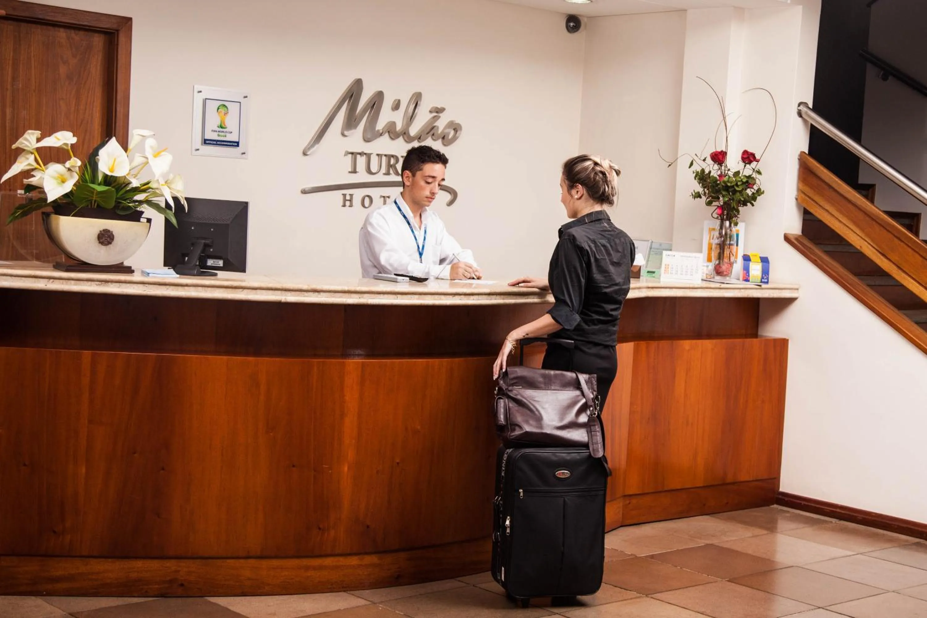 Lobby or reception in Milão Hotel