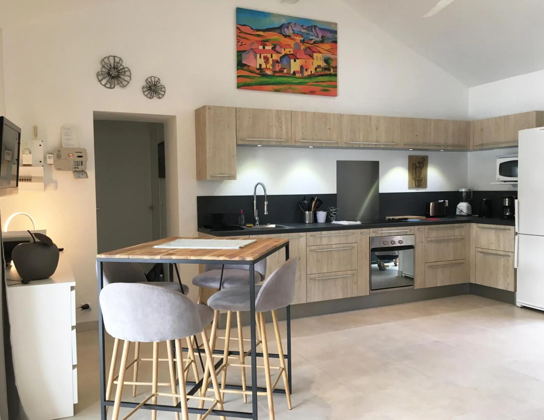 Kitchen or kitchenette in Les Balcons d'Oyster Pond