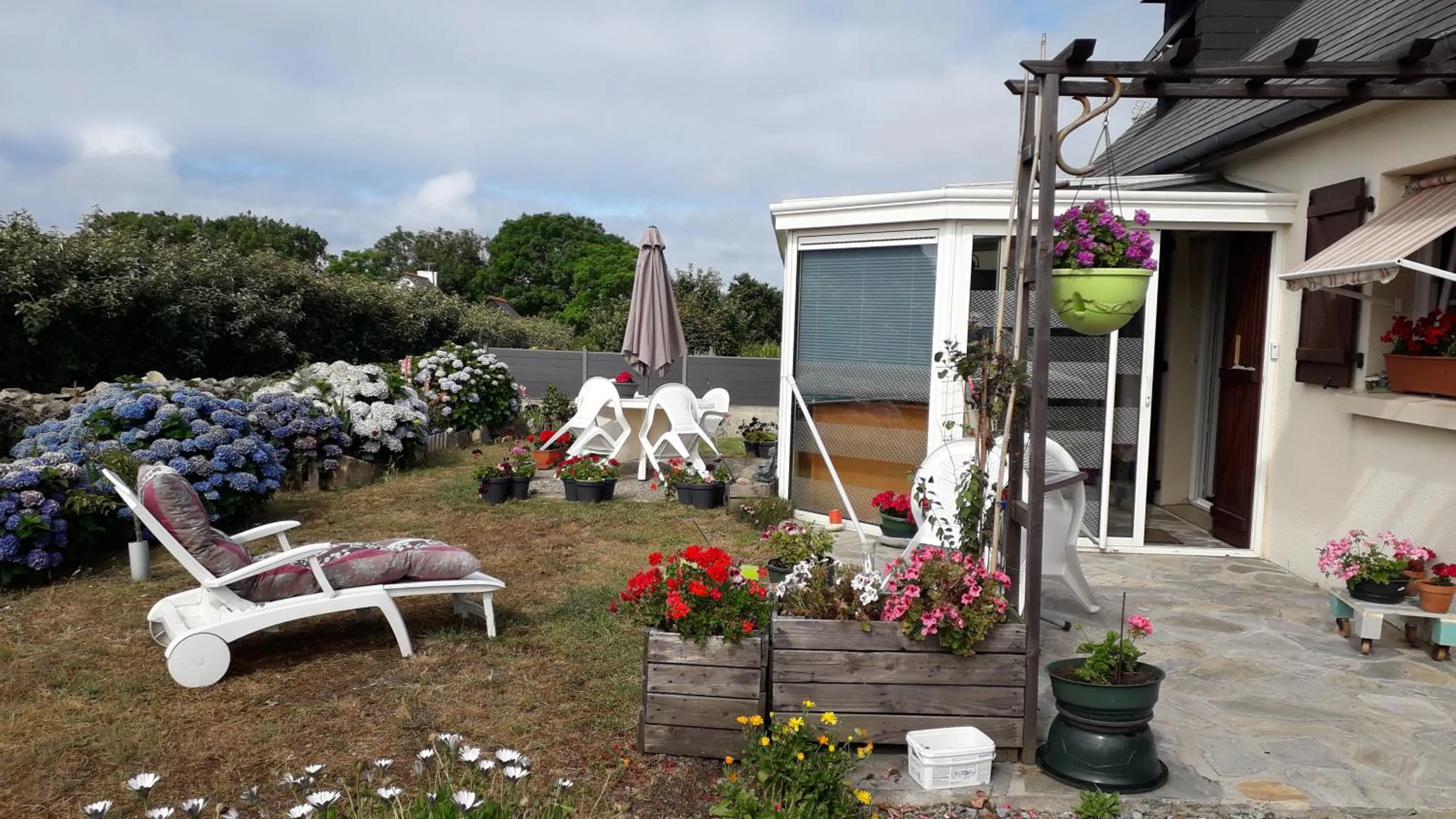 Patio in Maison Entre Terre et Mer