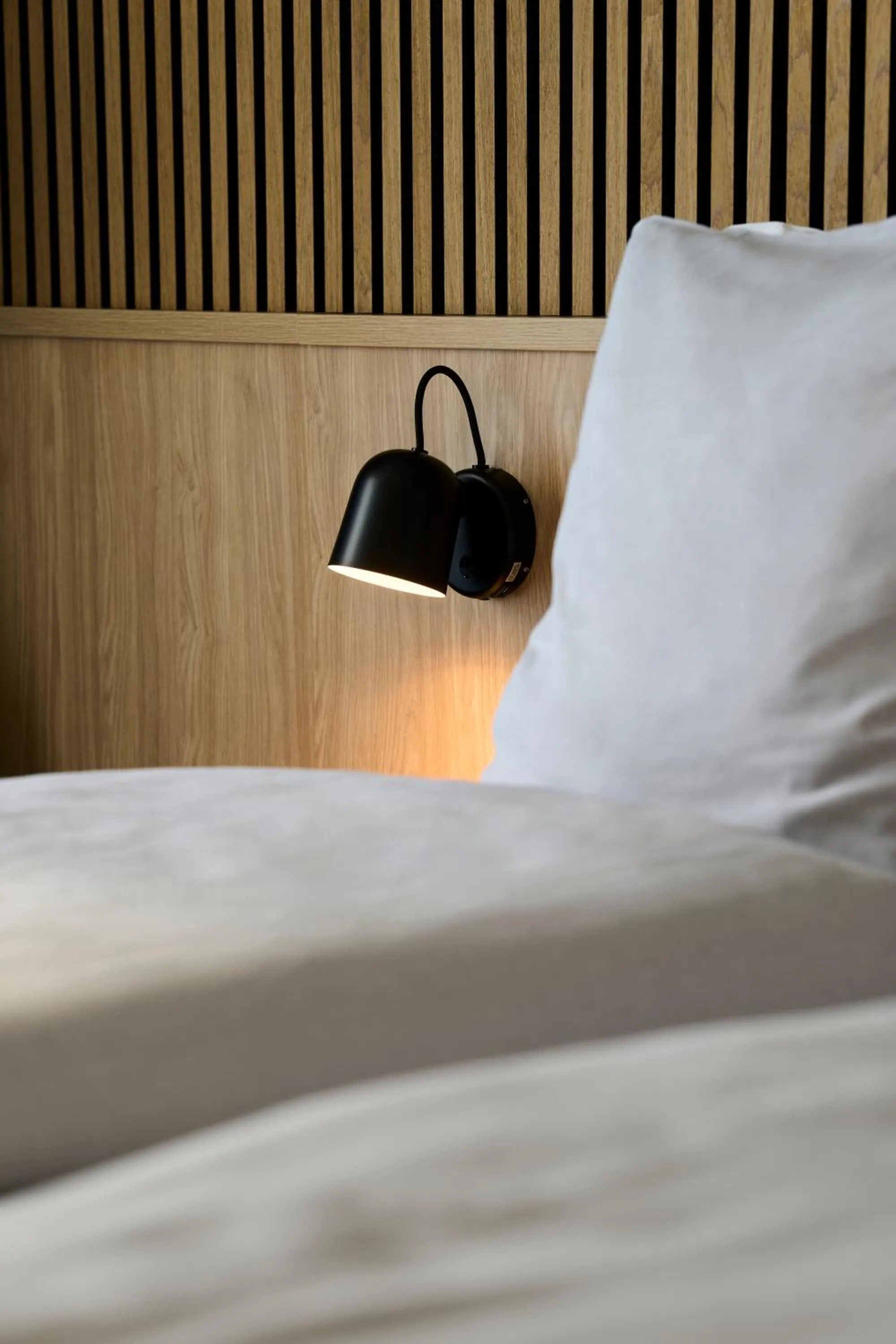 Bed in Hotel Faaborg Fjord