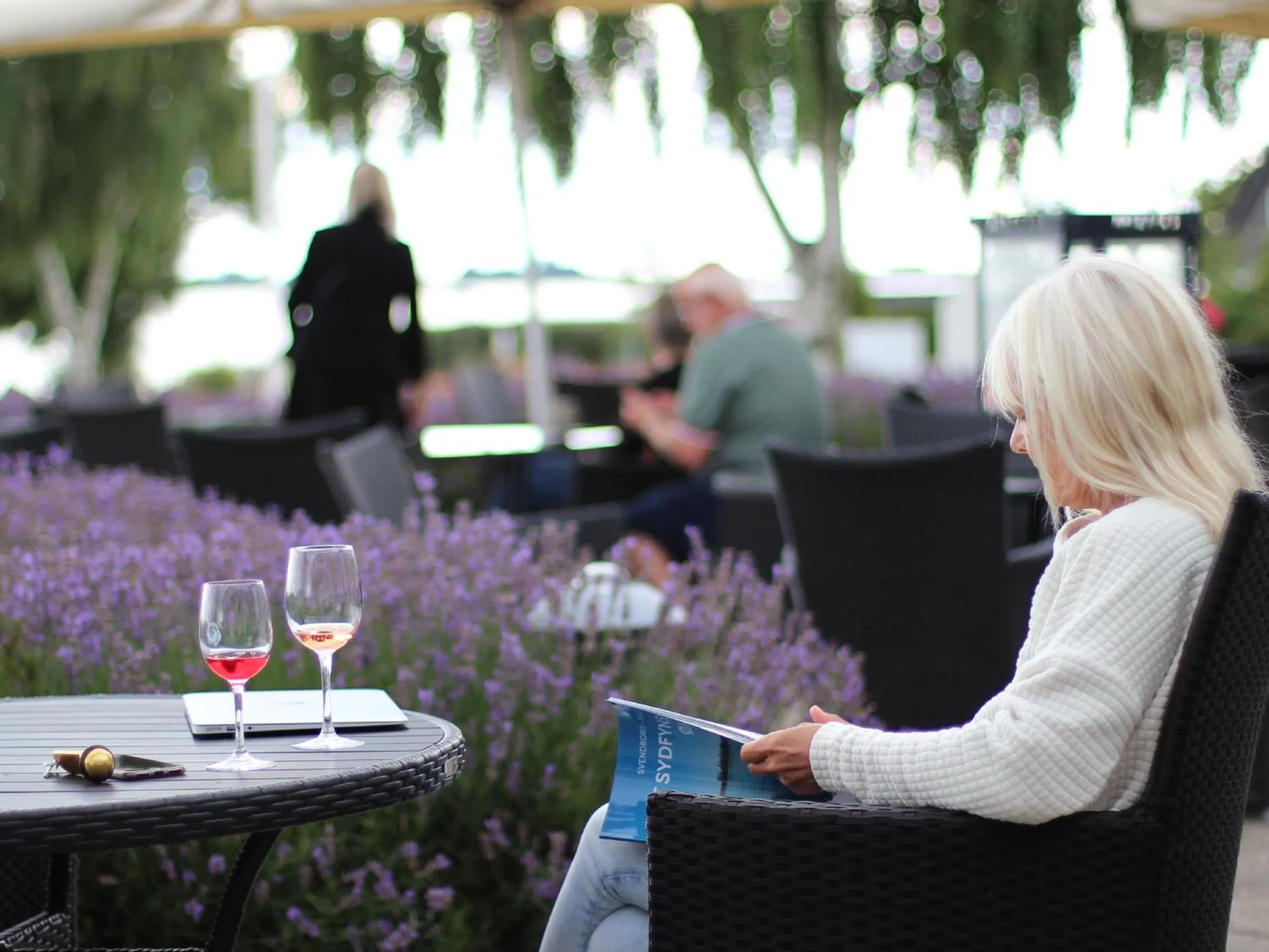 Patio in Hotel Faaborg Fjord