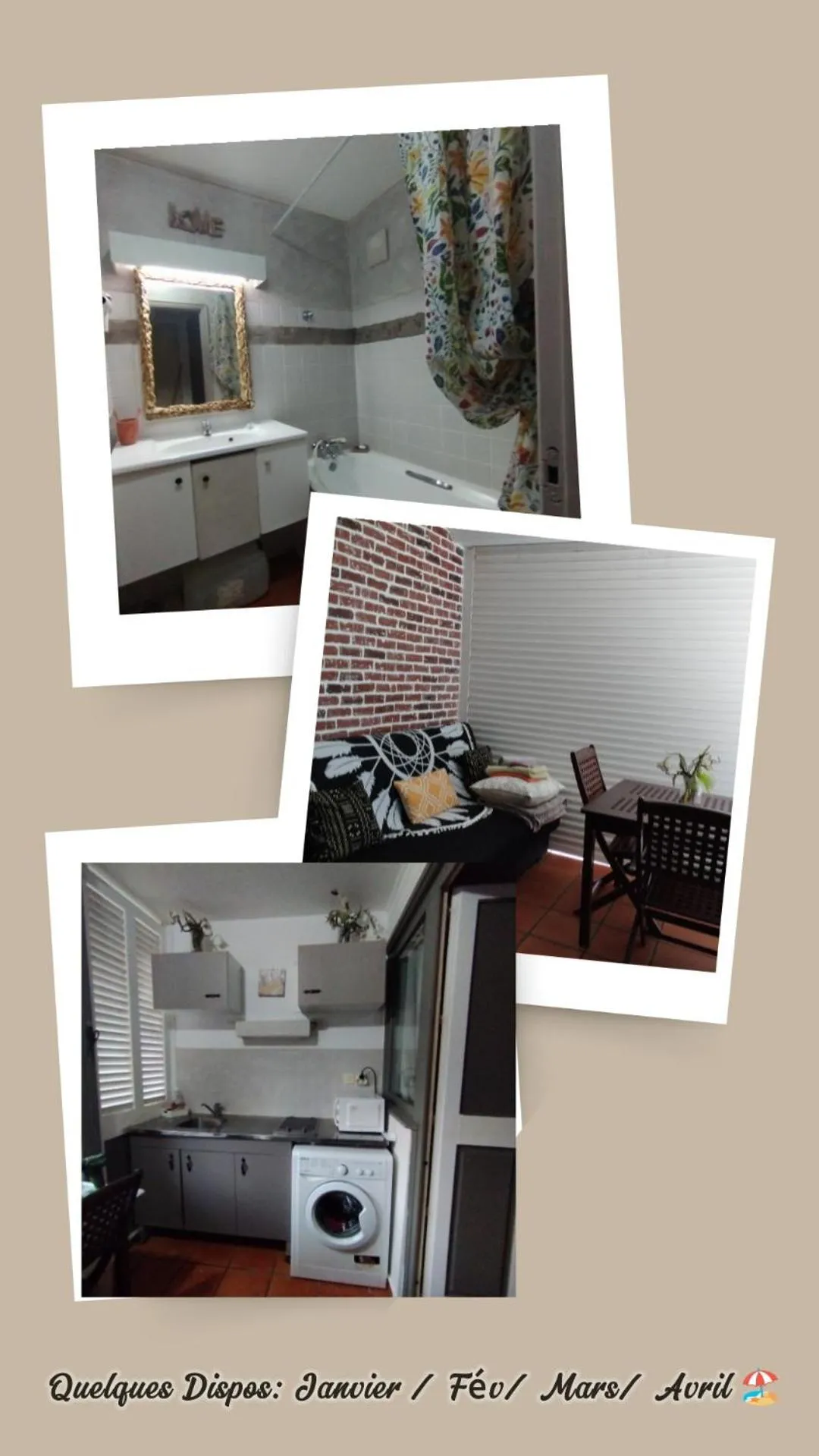 Bathroom in Studio Ti Dô Geo - Anse des Rochers à St François - Guadeloupe