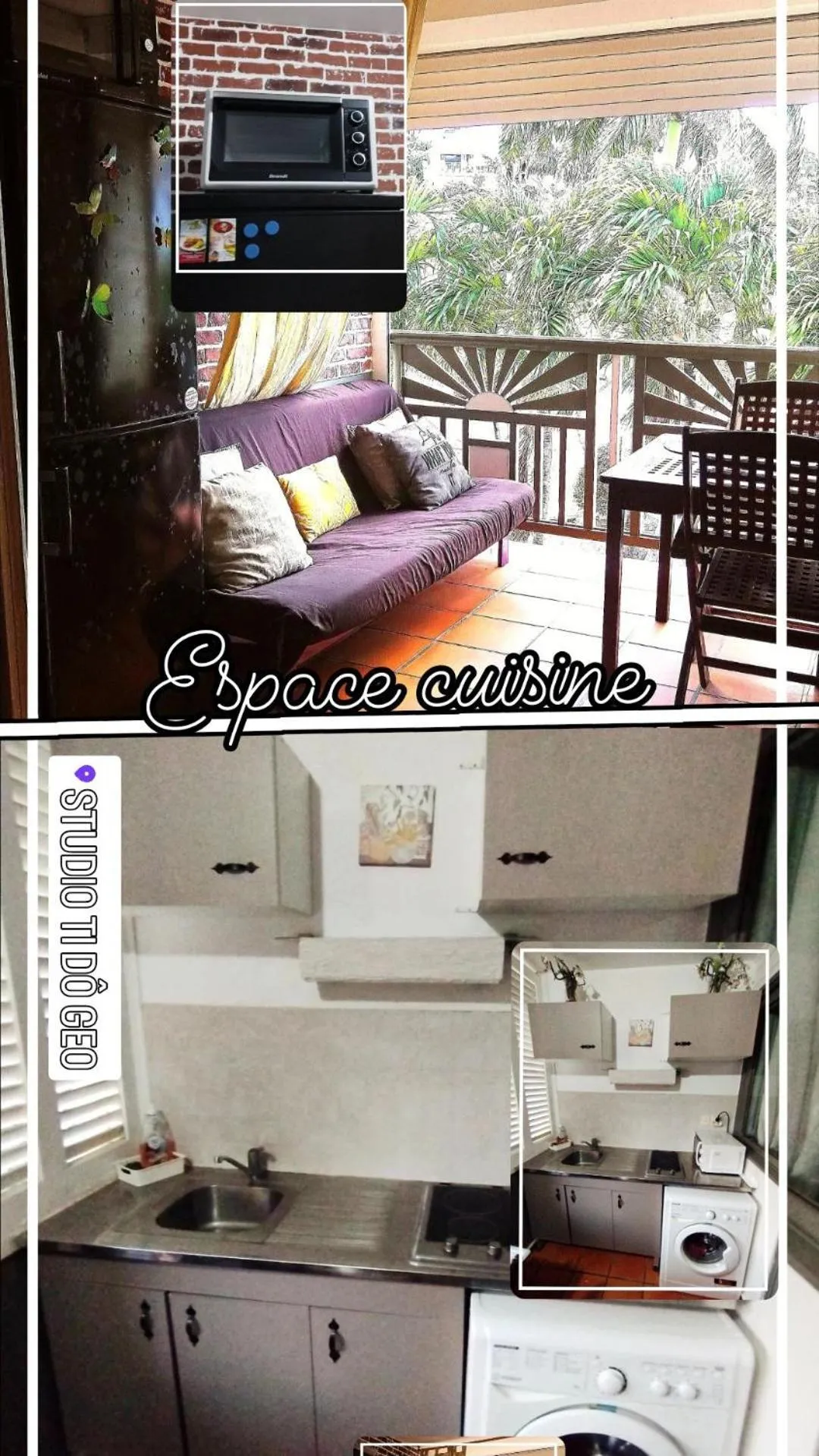 Seating area in Studio Ti Dô Geo - Anse des Rochers à St François - Guadeloupe