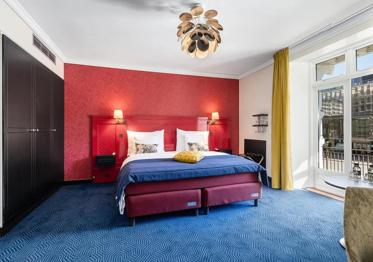 Bed in ProfilHotels Copenhagen Plaza