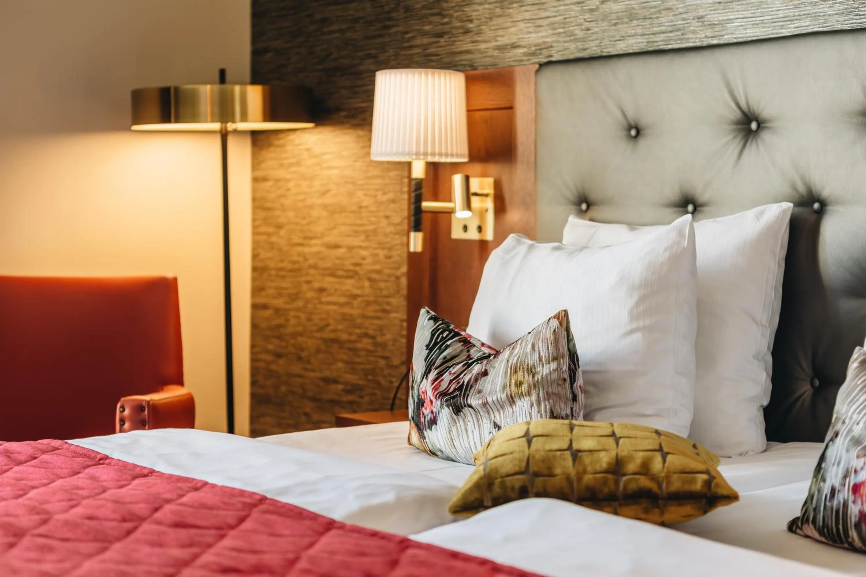 Bed in ProfilHotels Copenhagen Plaza