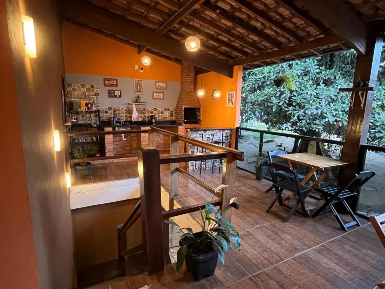 Balcony/Terrace in Pousada Gaivotas