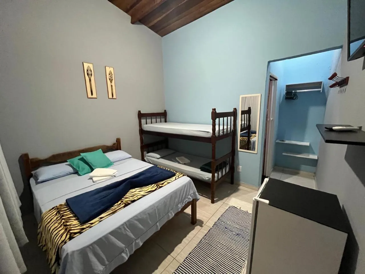 Bed in Pousada Gaivotas