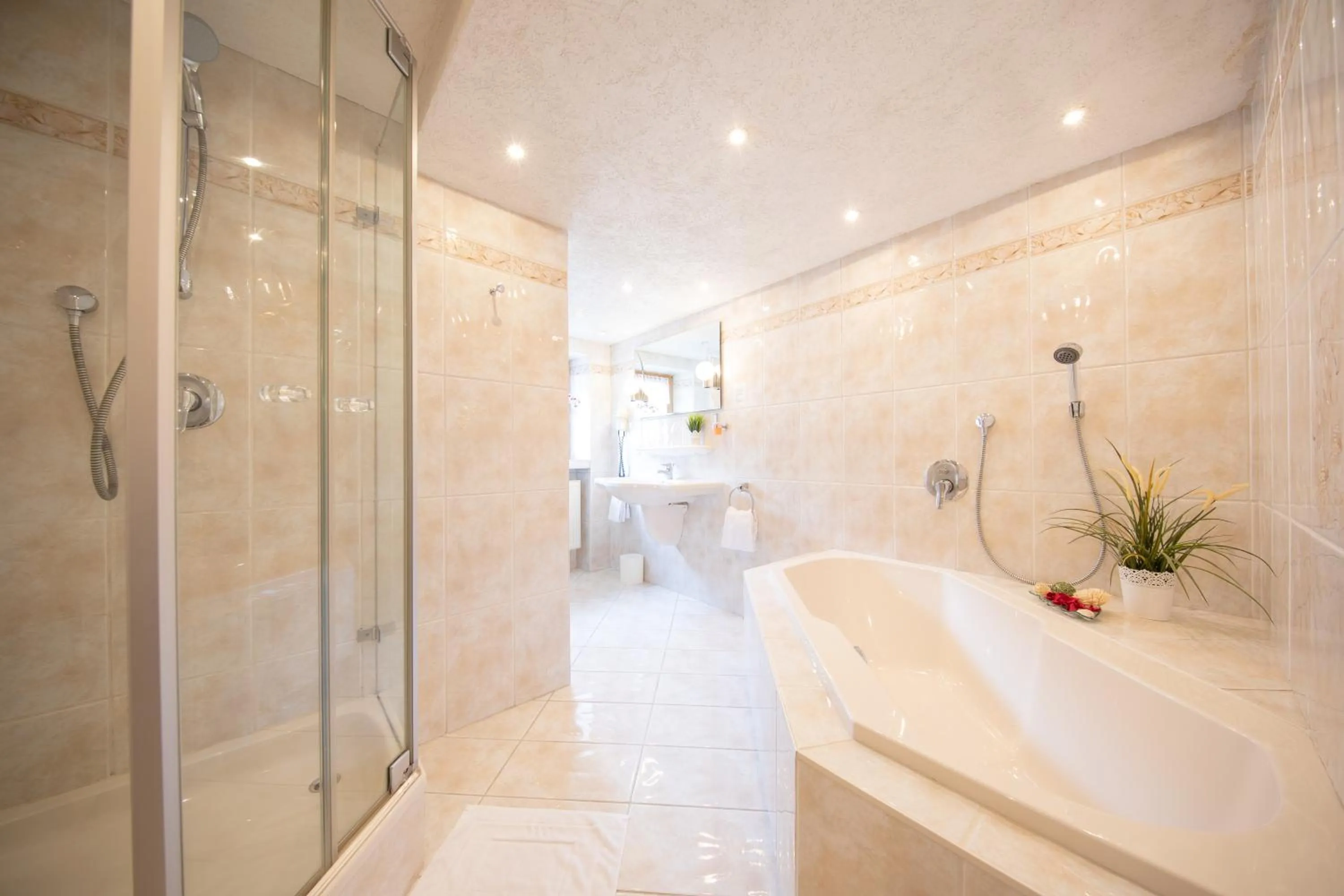 Shower in Hotel-Restaurant Straussen