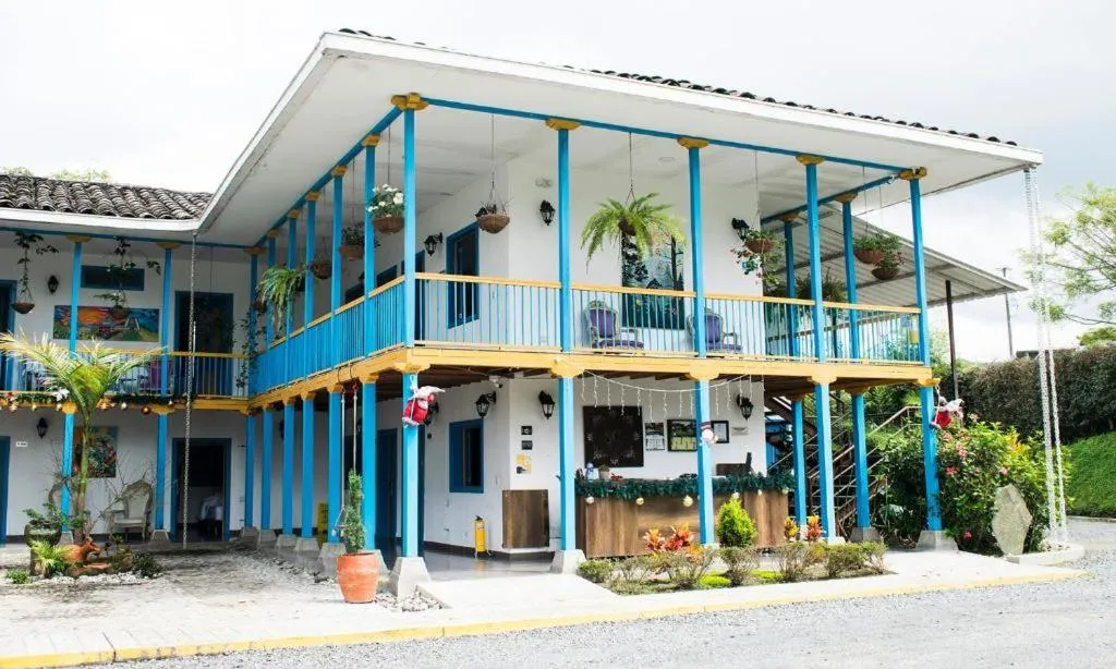 Facade/entrance in Hotel Hacienda Santa Clara