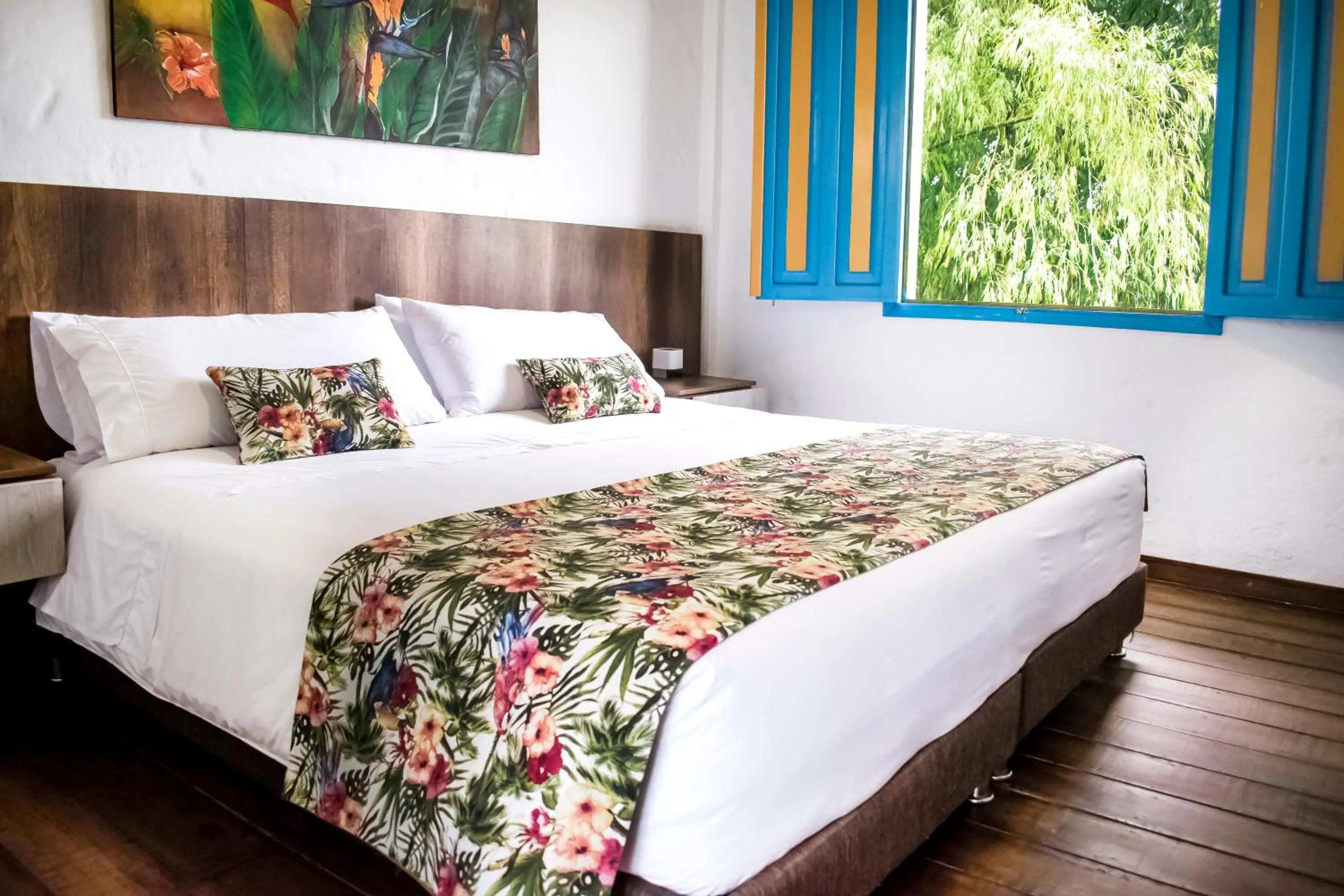 Bed in Hotel Hacienda Santa Clara