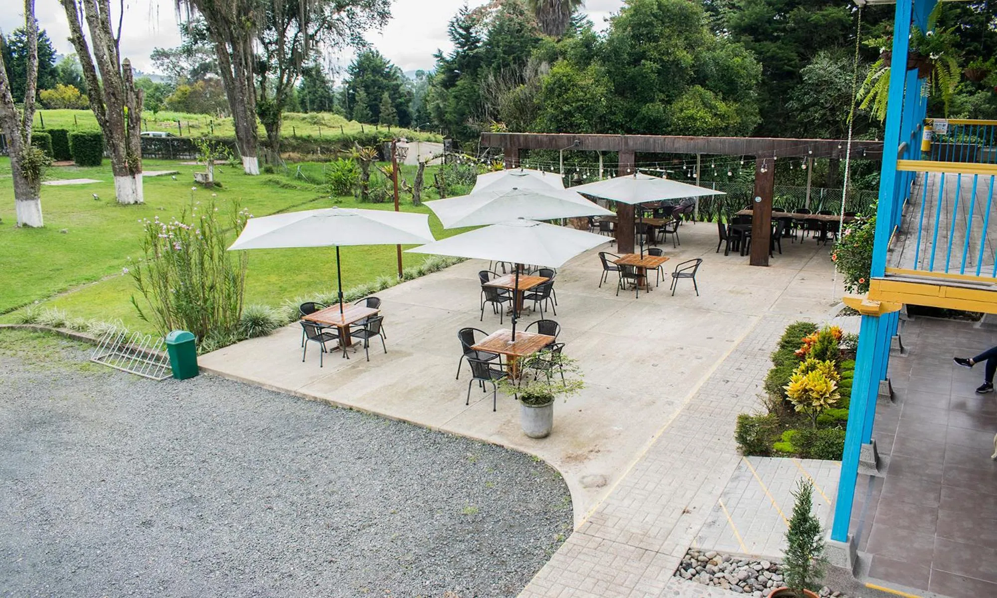 Garden view in Hotel Hacienda Santa Clara