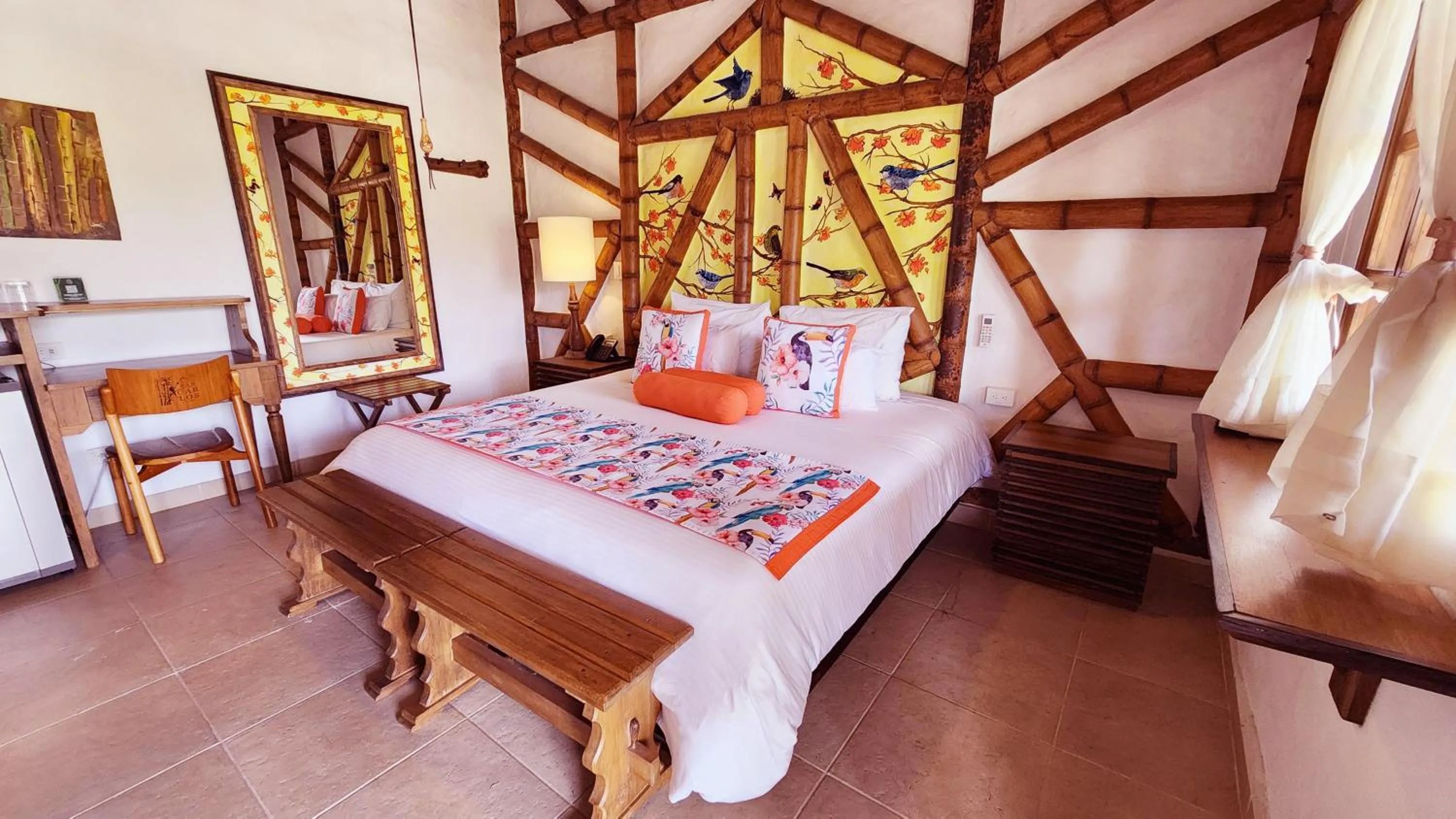 Bed in Hotel Casa San Carlos Lodge Pereira