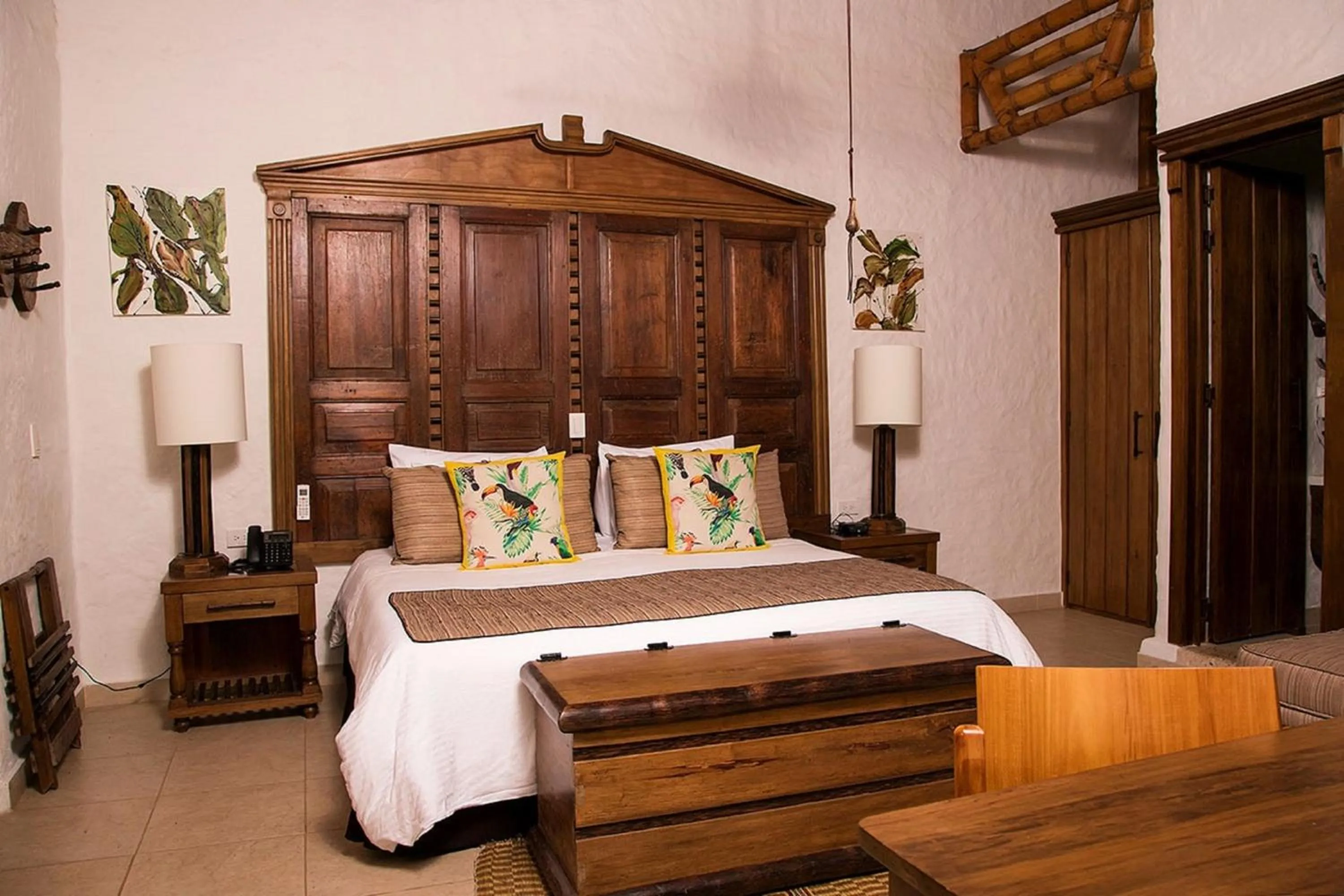 Bed in Hotel Casa San Carlos Lodge Pereira