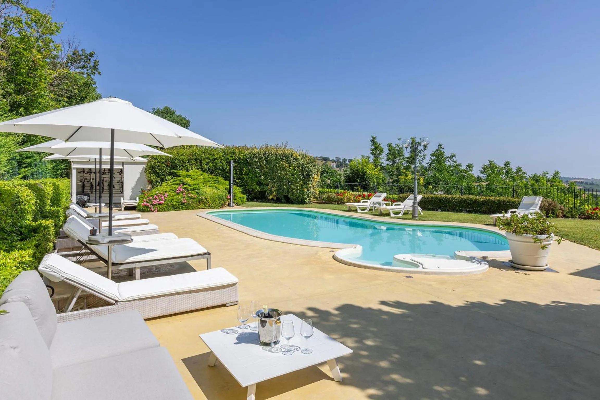 Solarium in Villa La Quiete