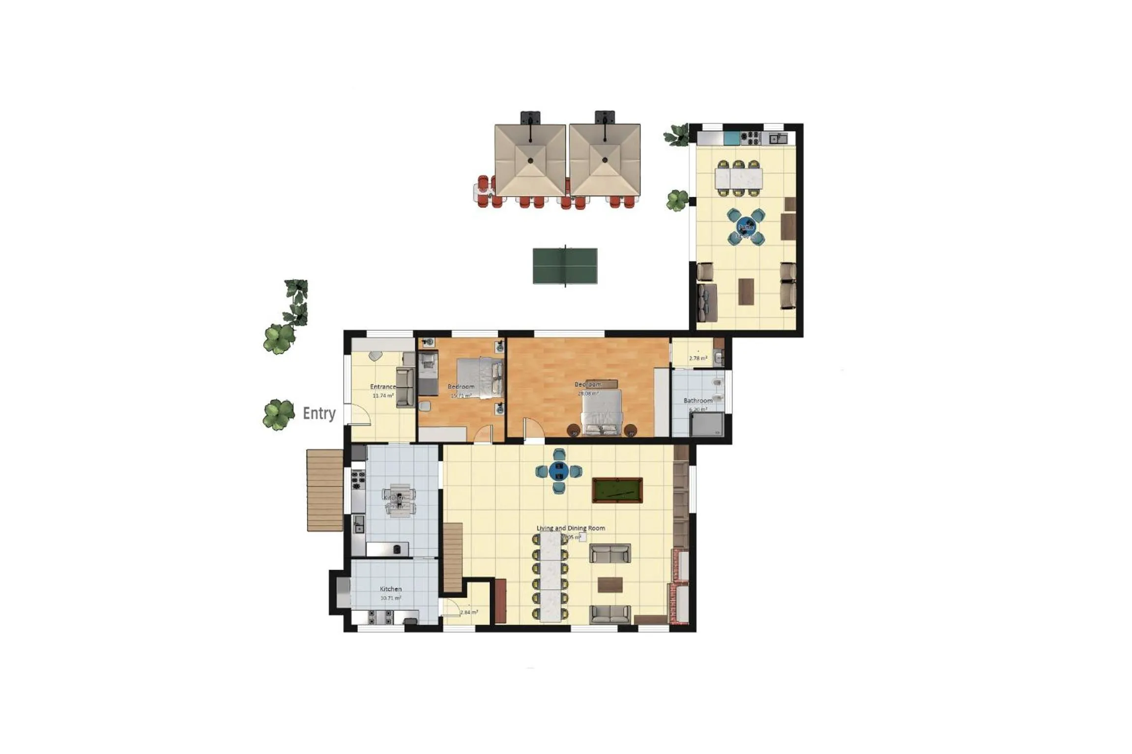 Floor plan in Villa La Quiete