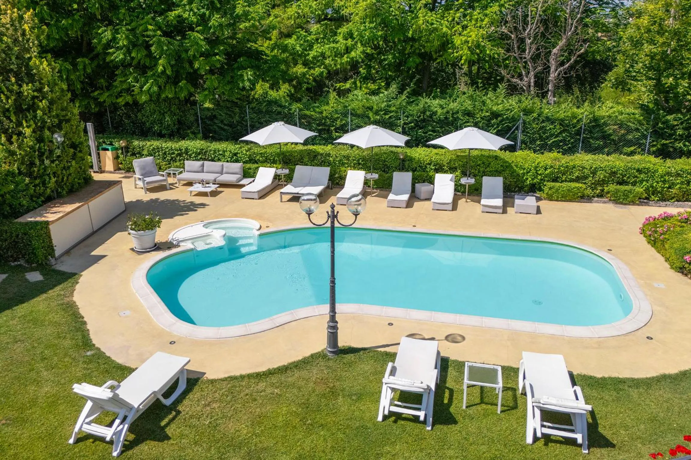 Bird's eye view in Villa La Quiete