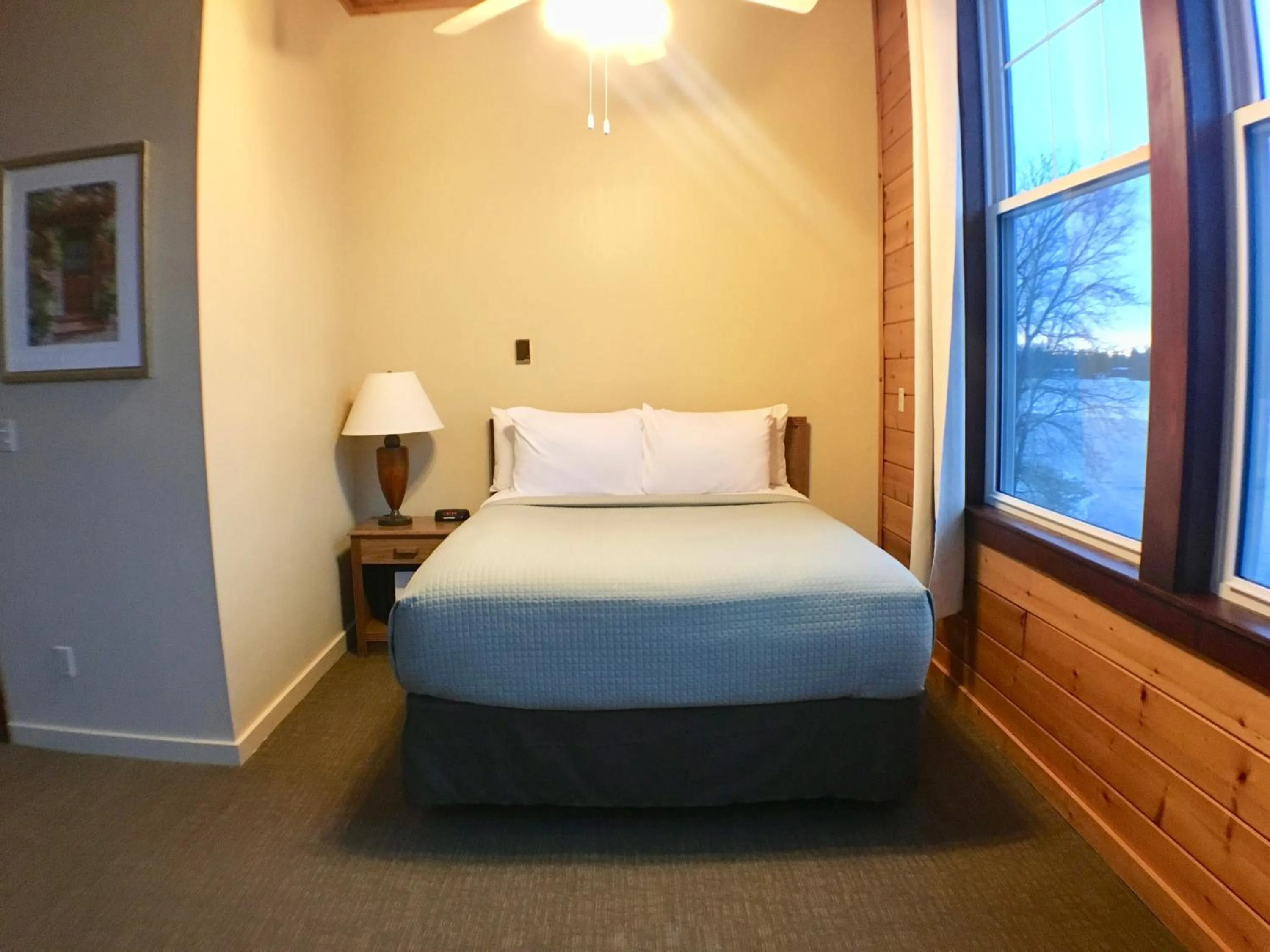 Bed in Hanging Horn Lakeside Resort