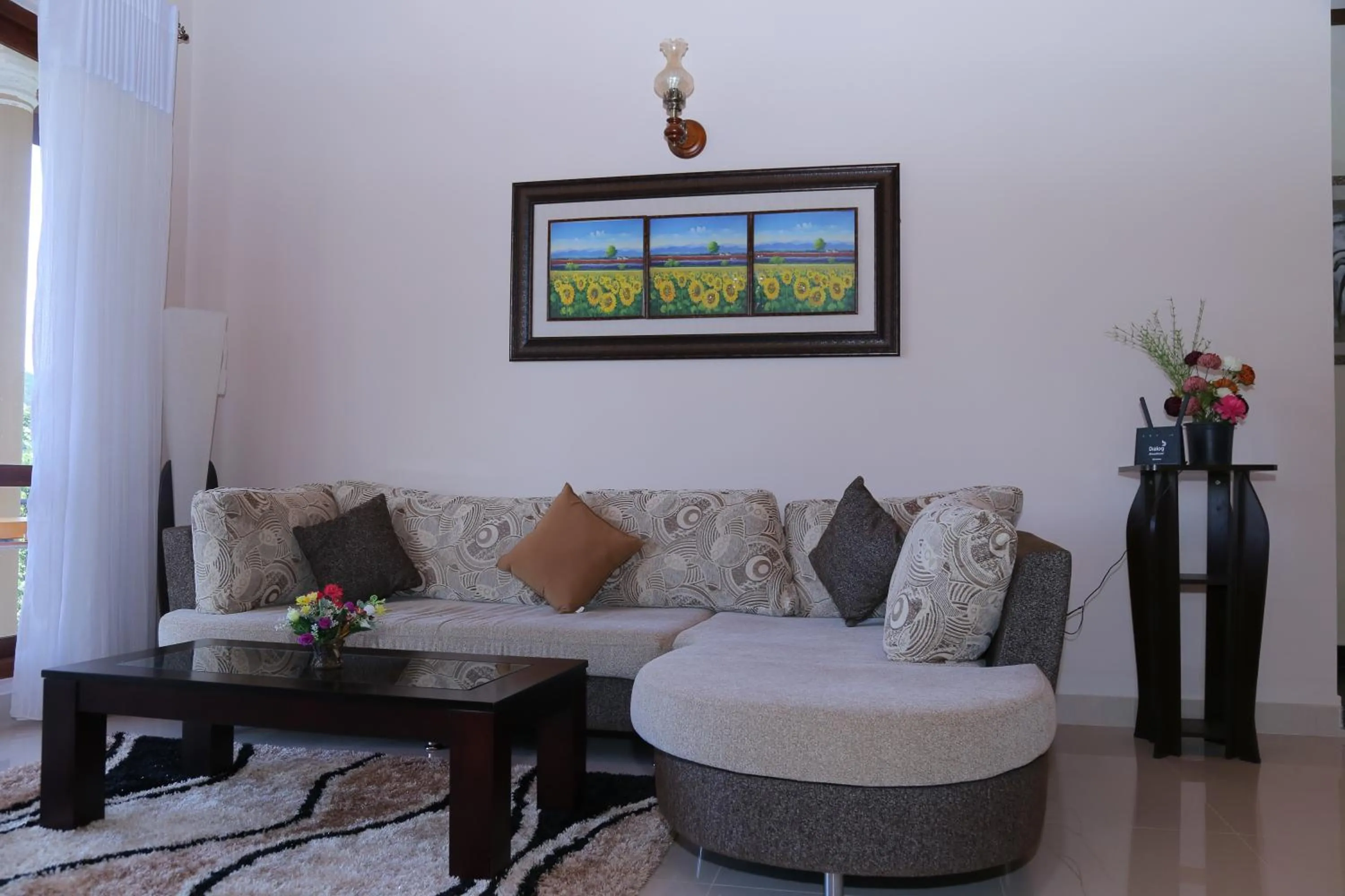 Communal lounge/ TV room in The Springfields Kandy Previously Madara Residence Kandy