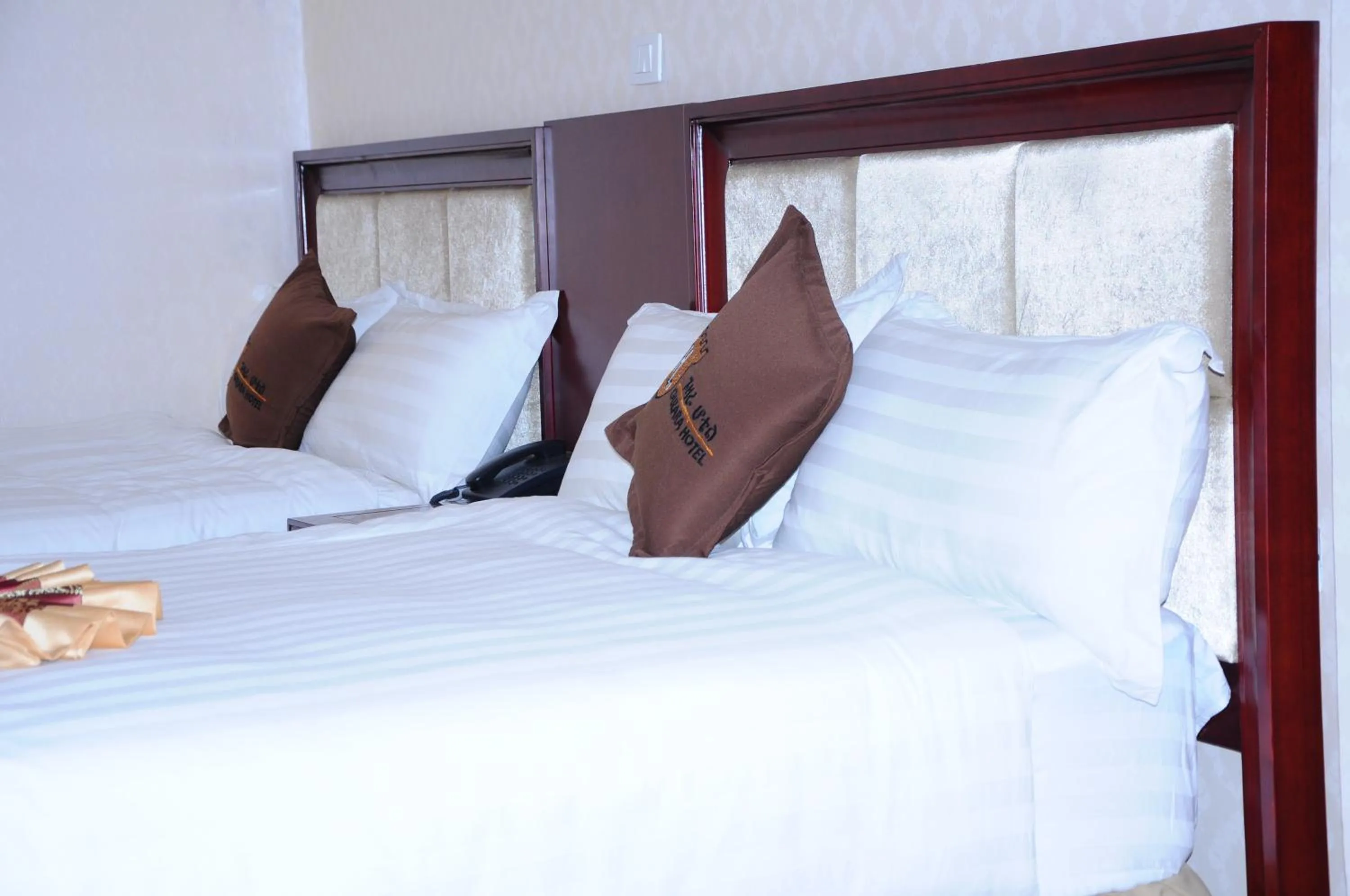 Bed in Guzara Hotel Addis
