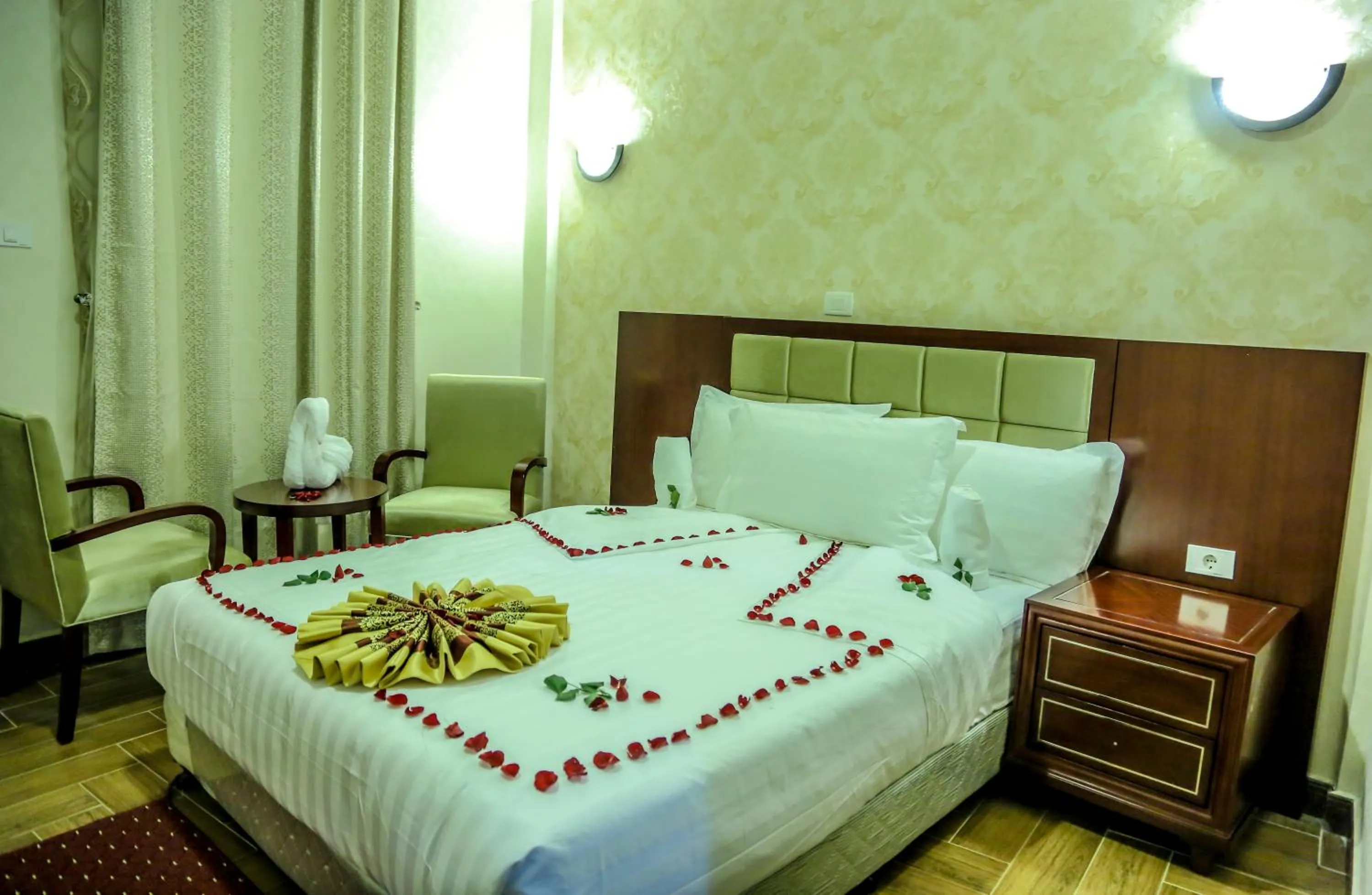 Bedroom, Bed in Guzara Hotel Addis