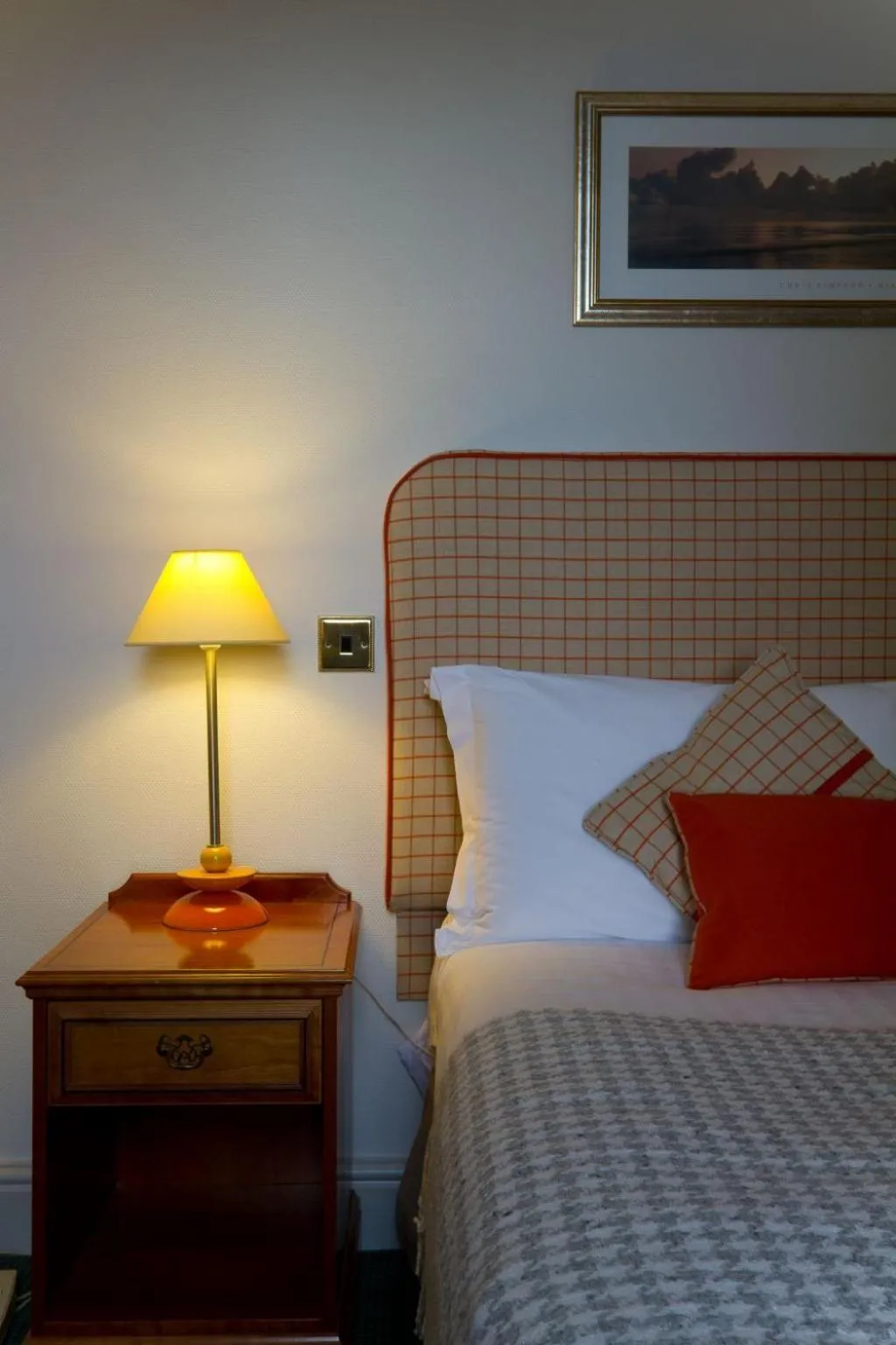 Decorative detail, Bed in Watersmeet Hotel