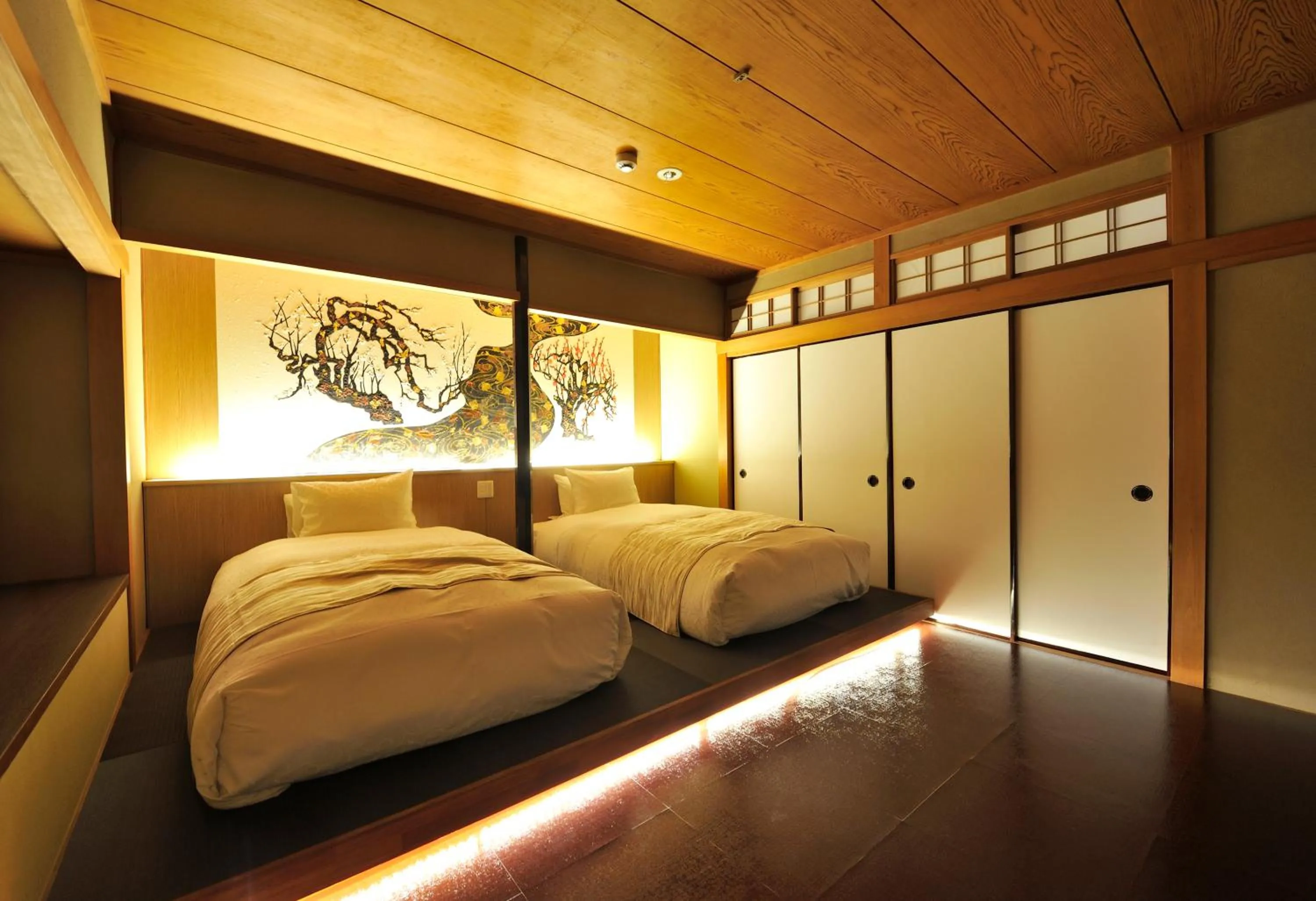 Bedroom, Bed in Kiraku Kyoto Higashiyama