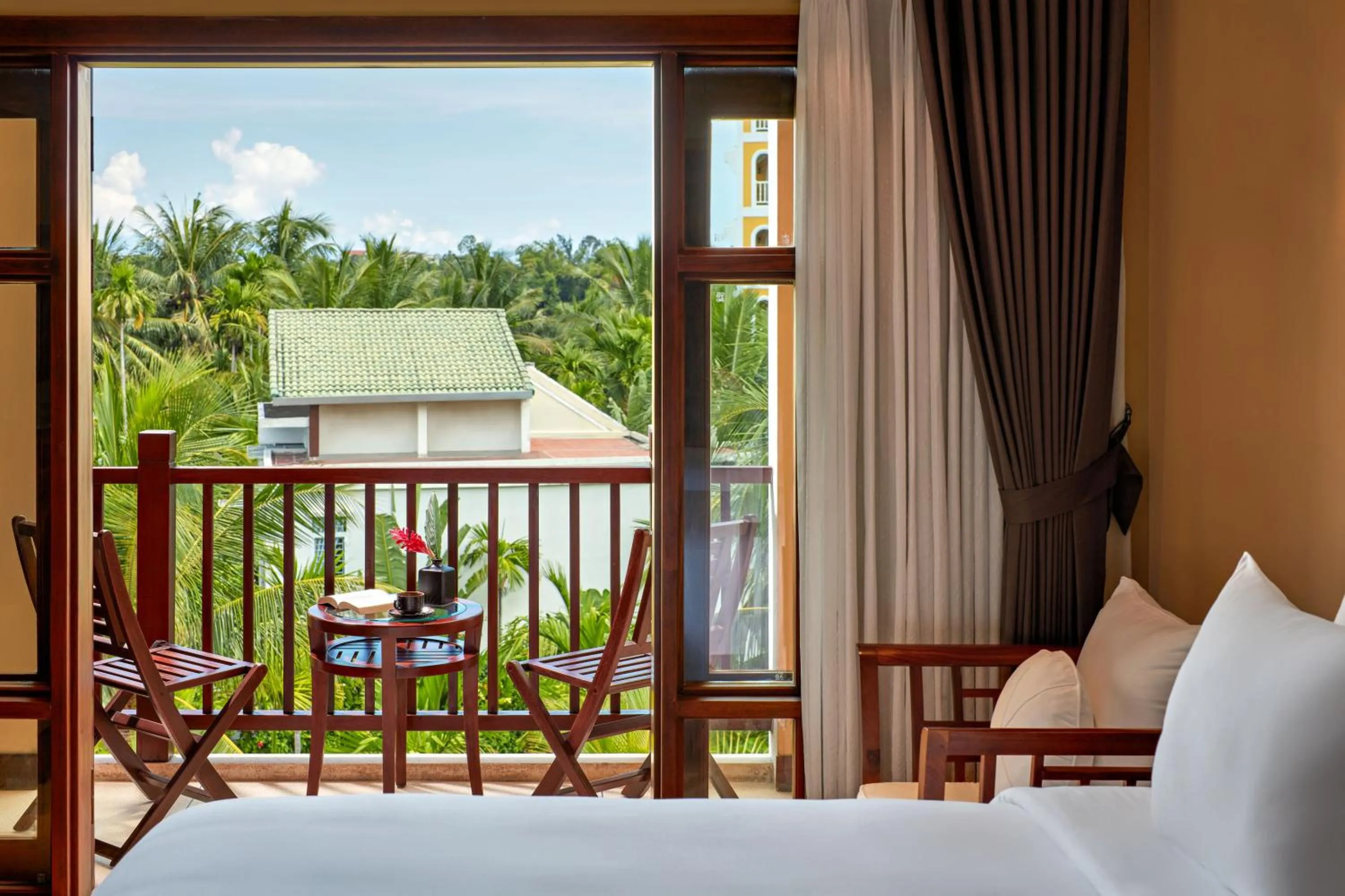 View (from property/room), Bed in La Siesta Hoi An Resort & Spa