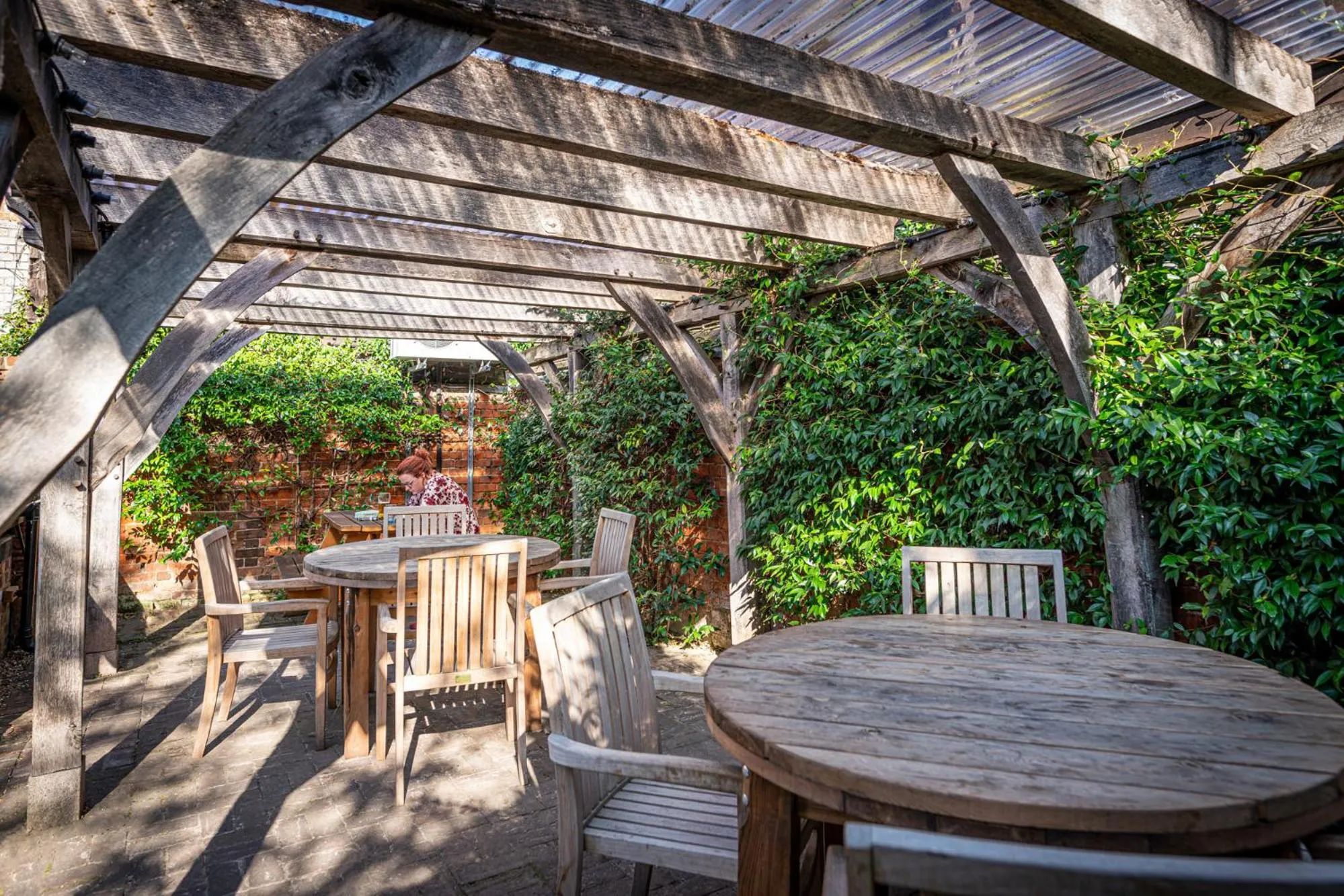 Garden view in The Sun Inn