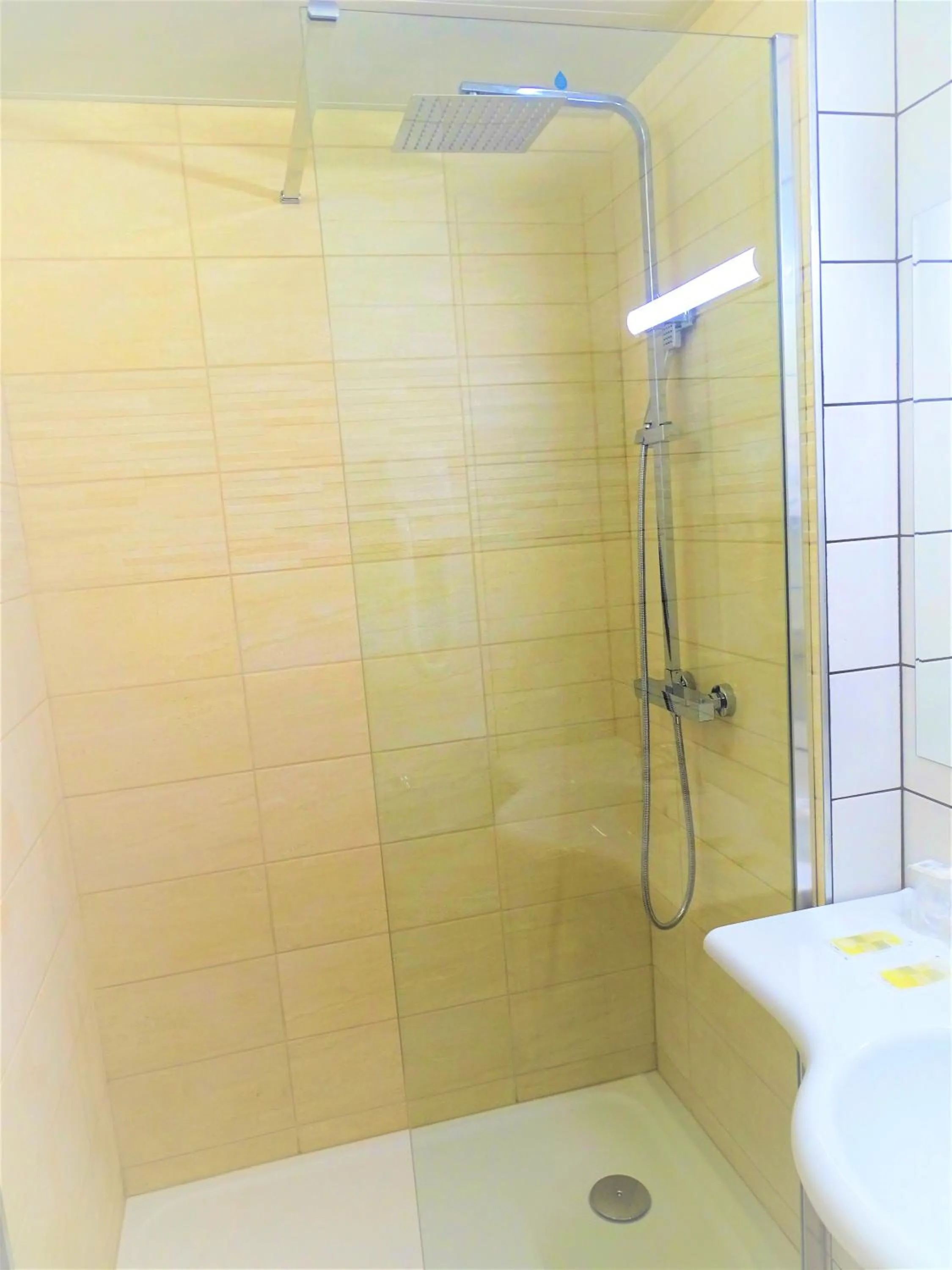 Shower in Euro Hôtel Paris Créteil