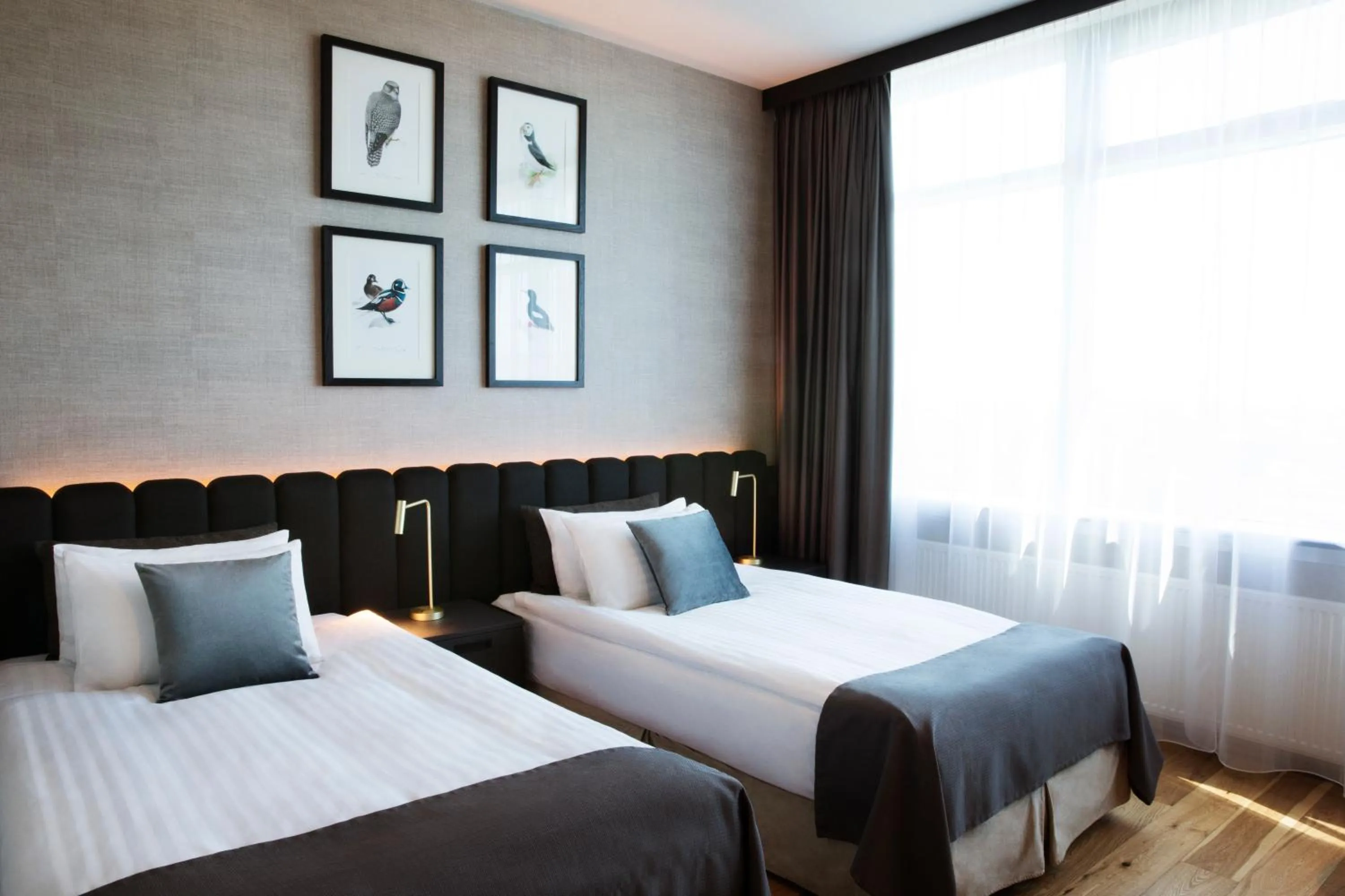 Bedroom, Bed in Hotel Reykjavík Grand