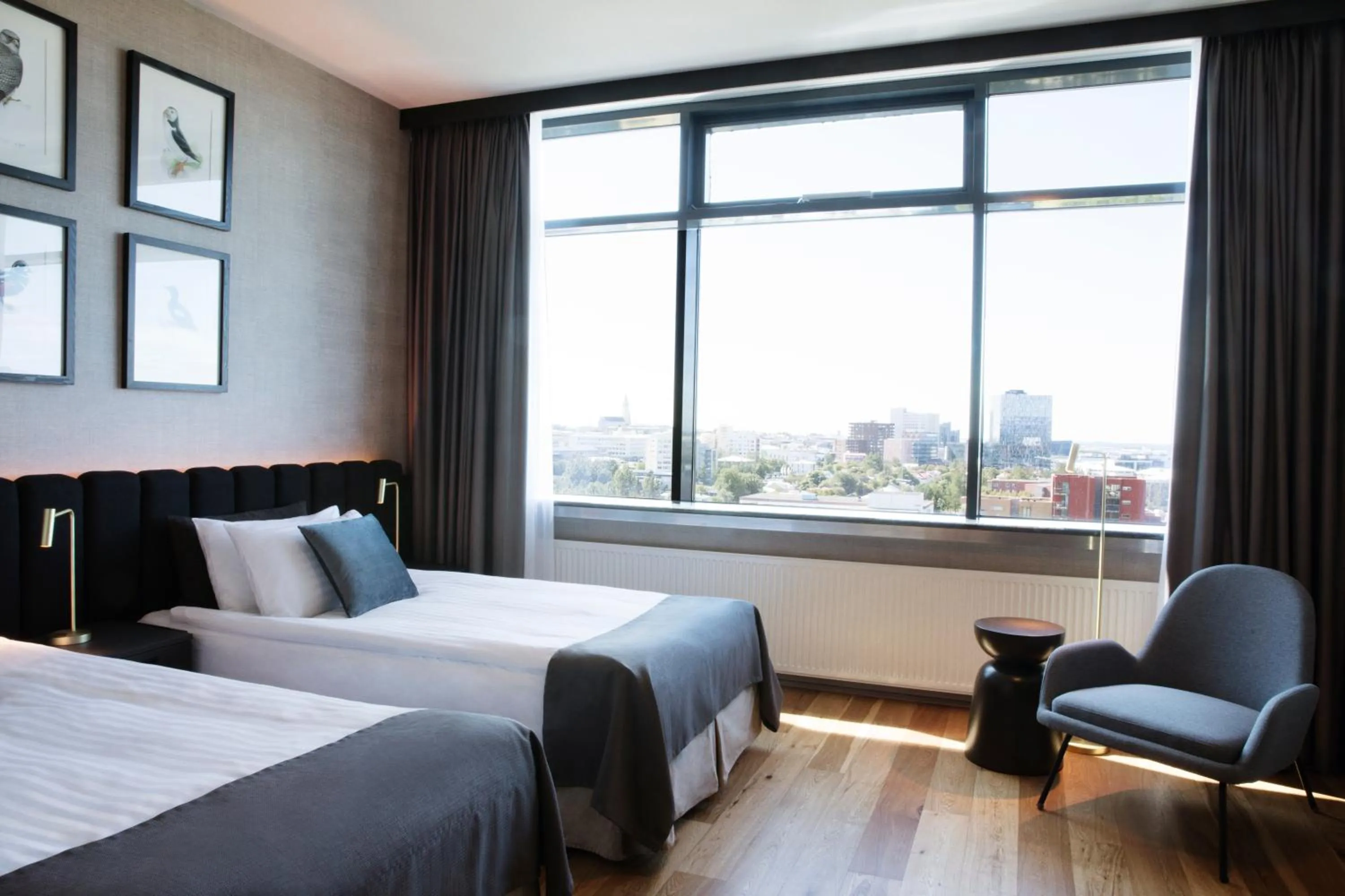 Bedroom, Bed in Hotel Reykjavík Grand