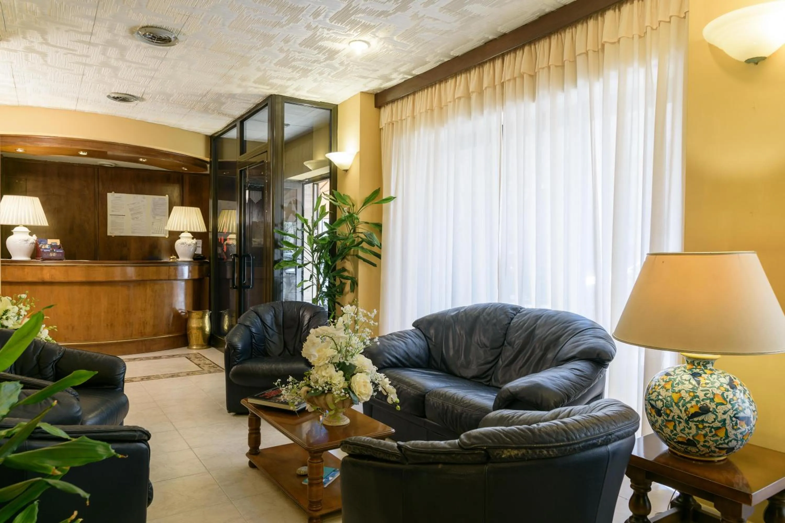 Communal lounge/ TV room in Hotel Morchio Mhotelsgroup