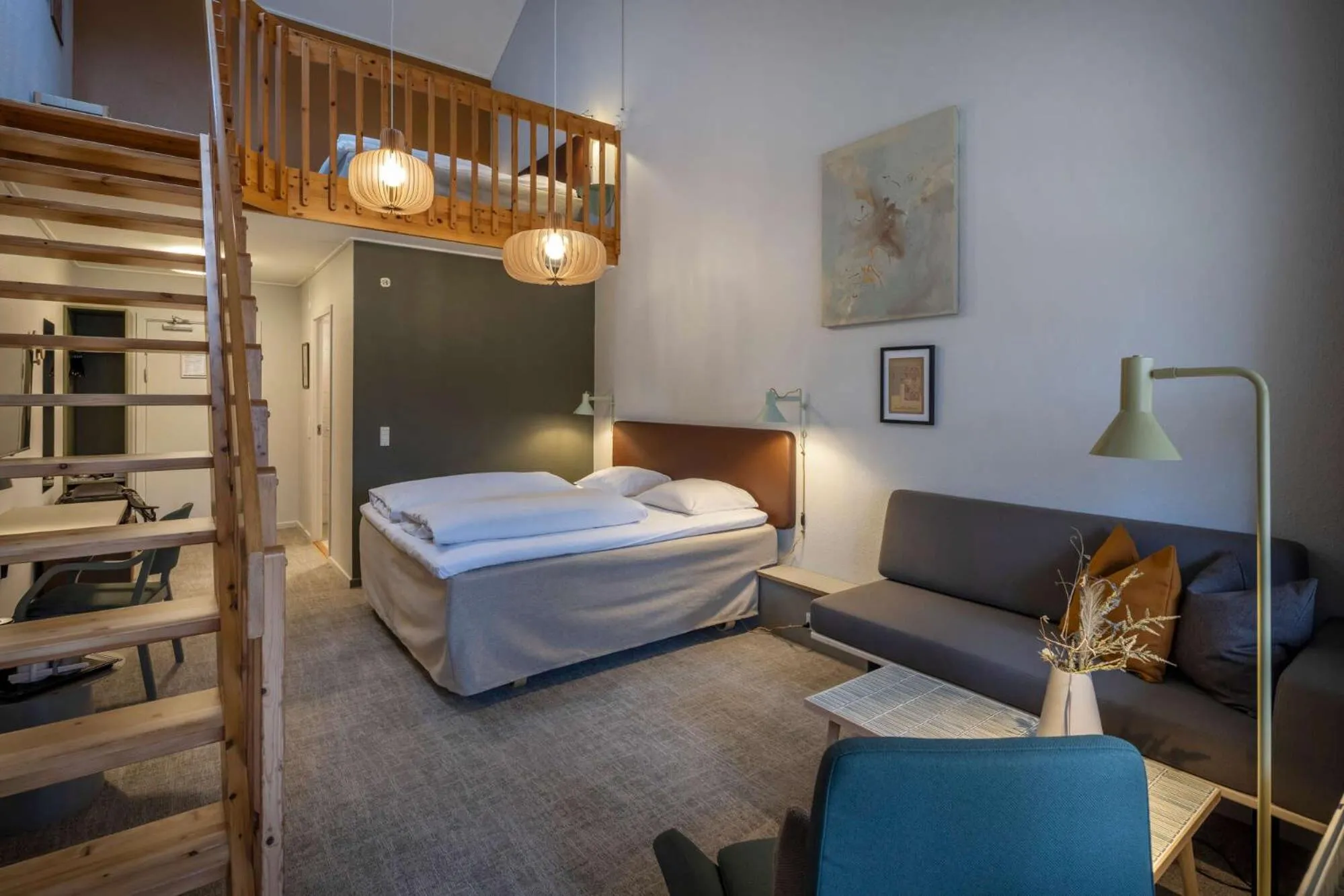 Seating area, Bed in Comwell Rebild Bakker