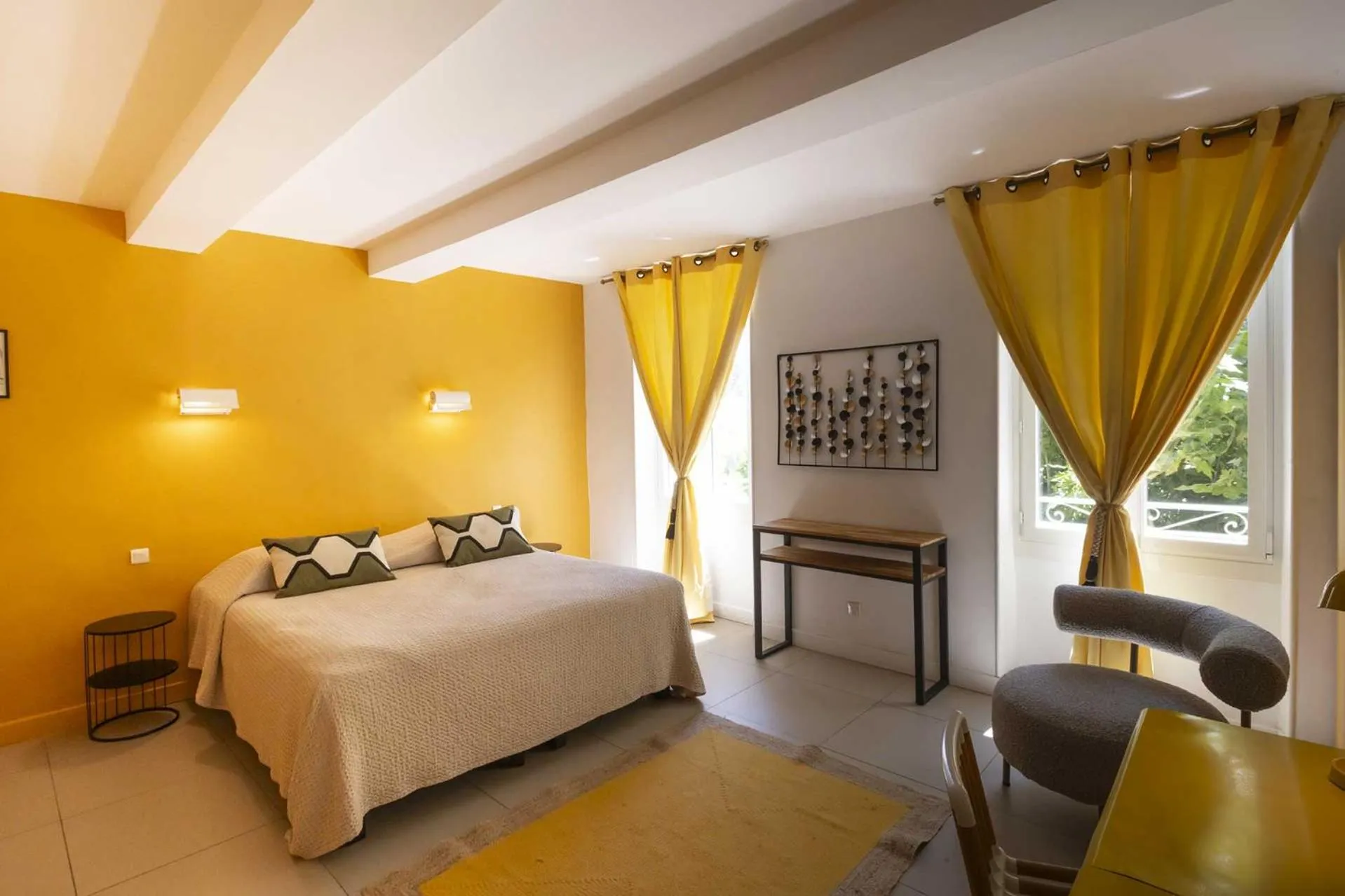 Bed in Hotel Burrhus