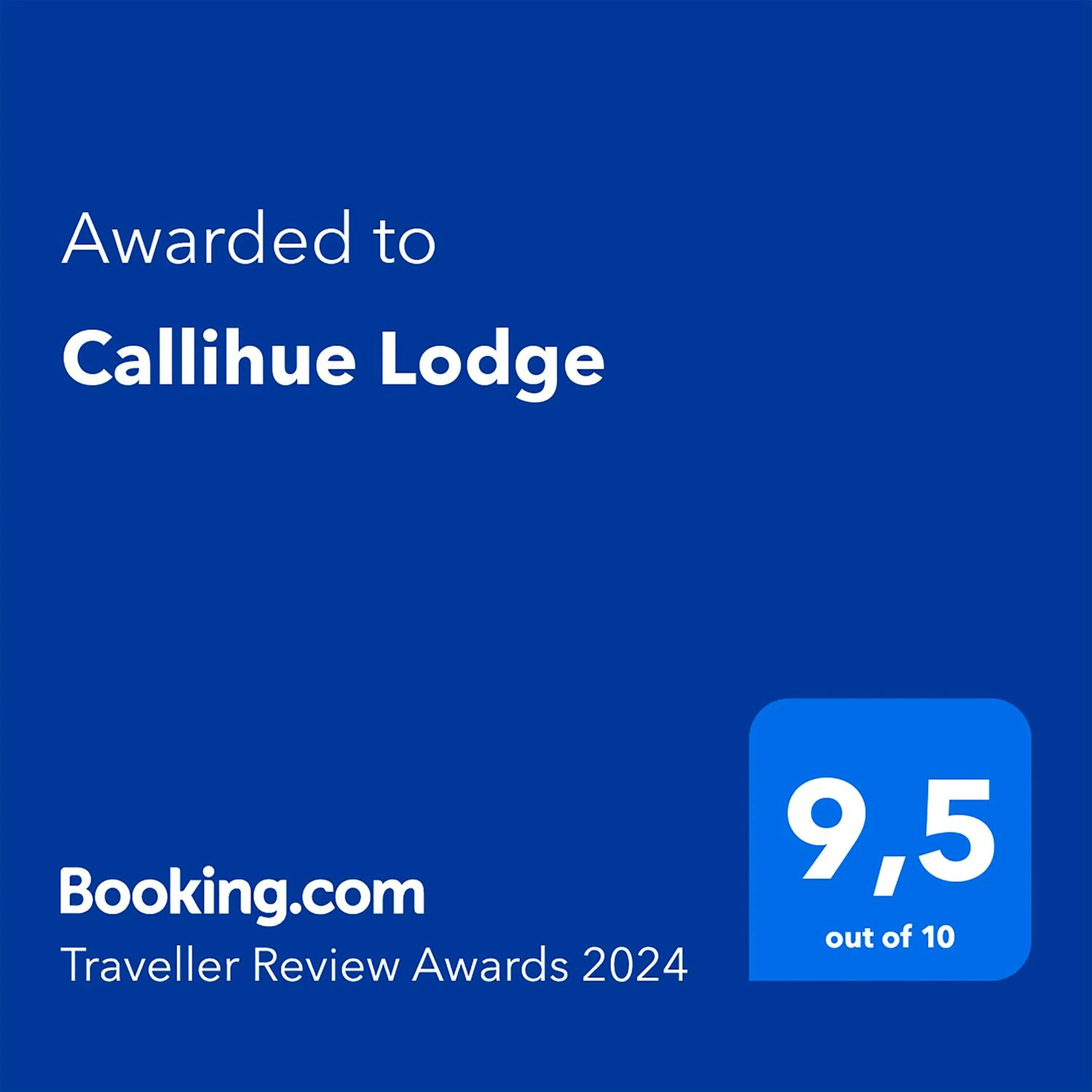 Certificate/Award in Callihue Lodge