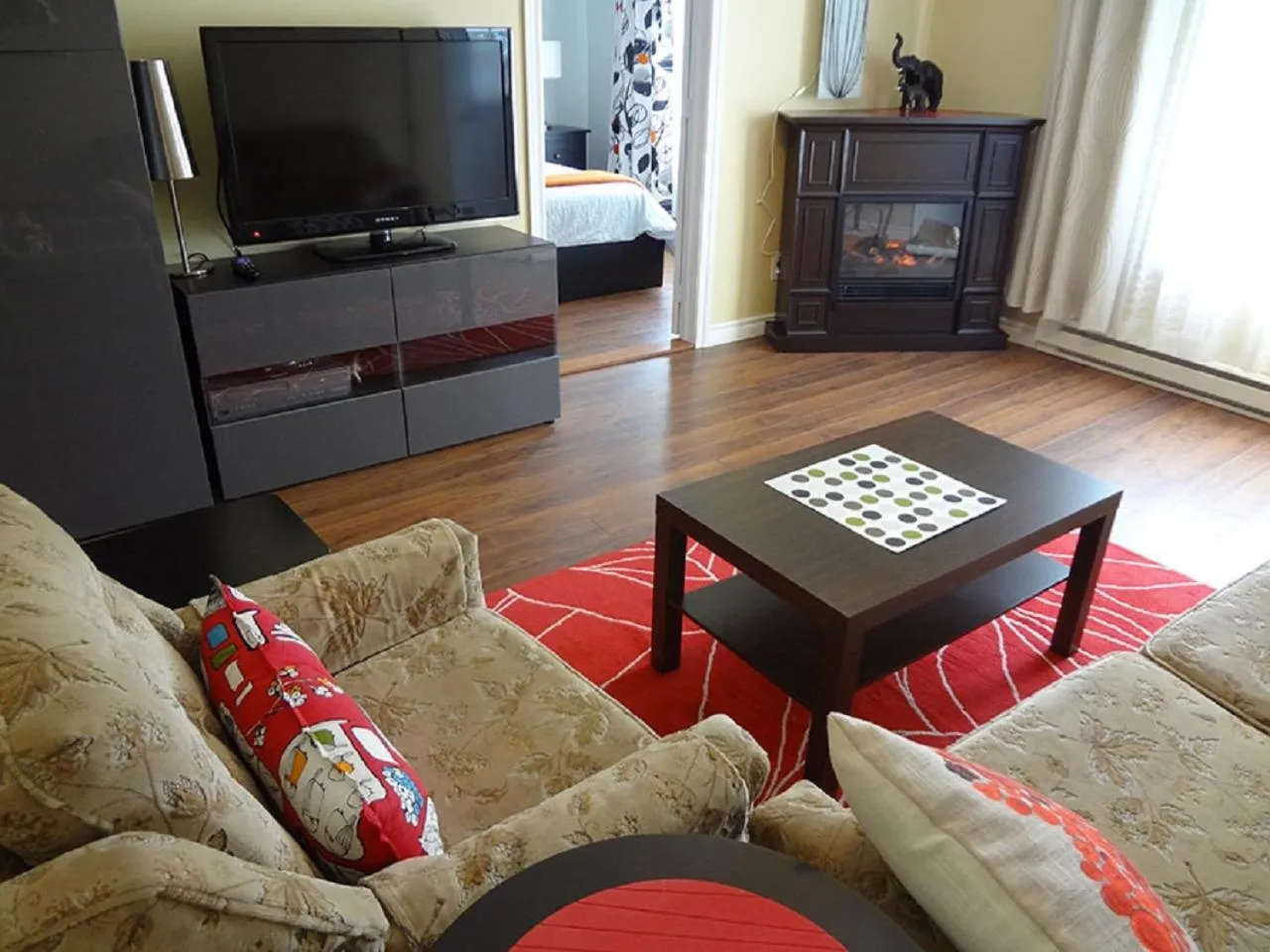 Living room in Hotel Saint-Donat