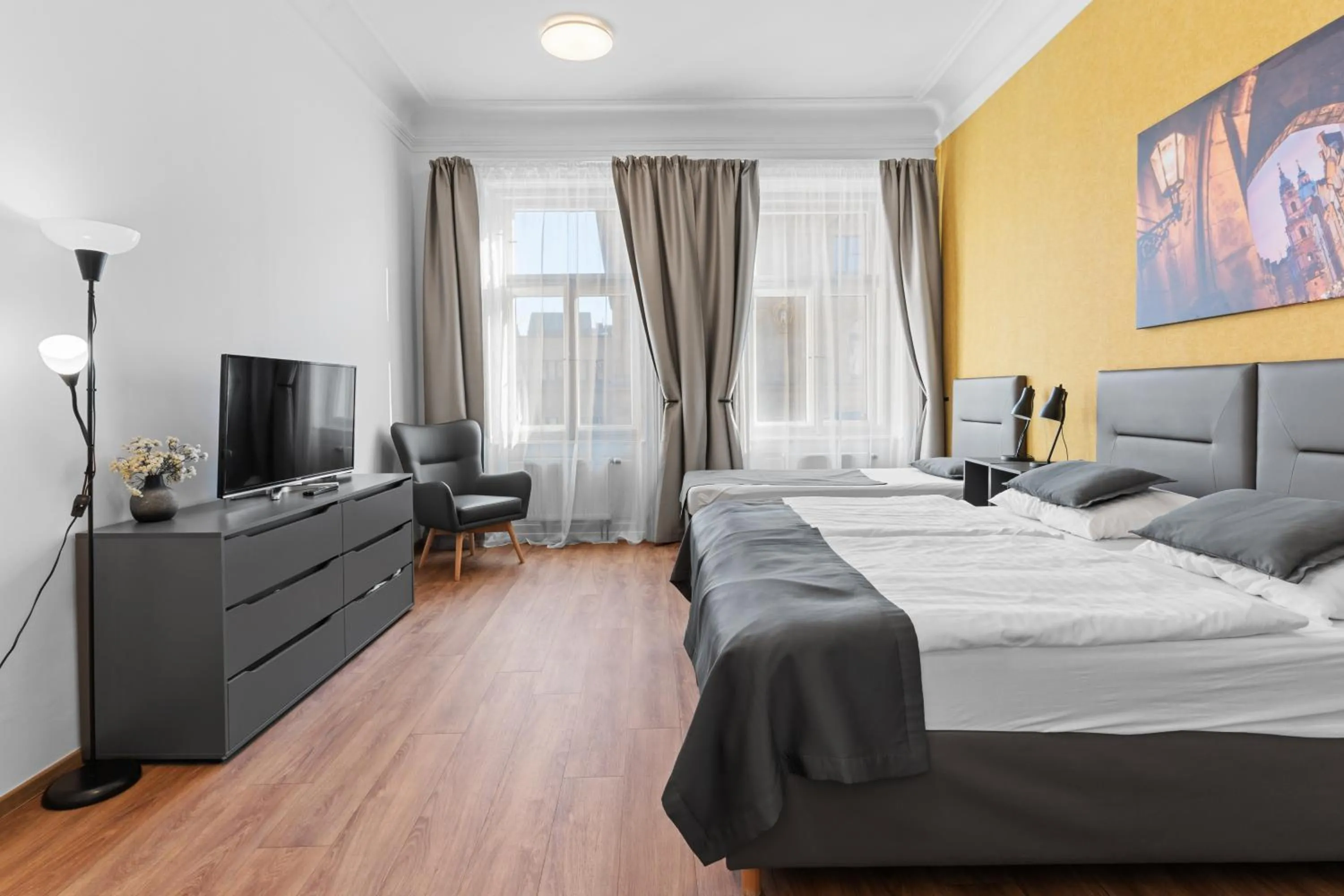 Bedroom, Bed in Residence St Havel Prague Old Town