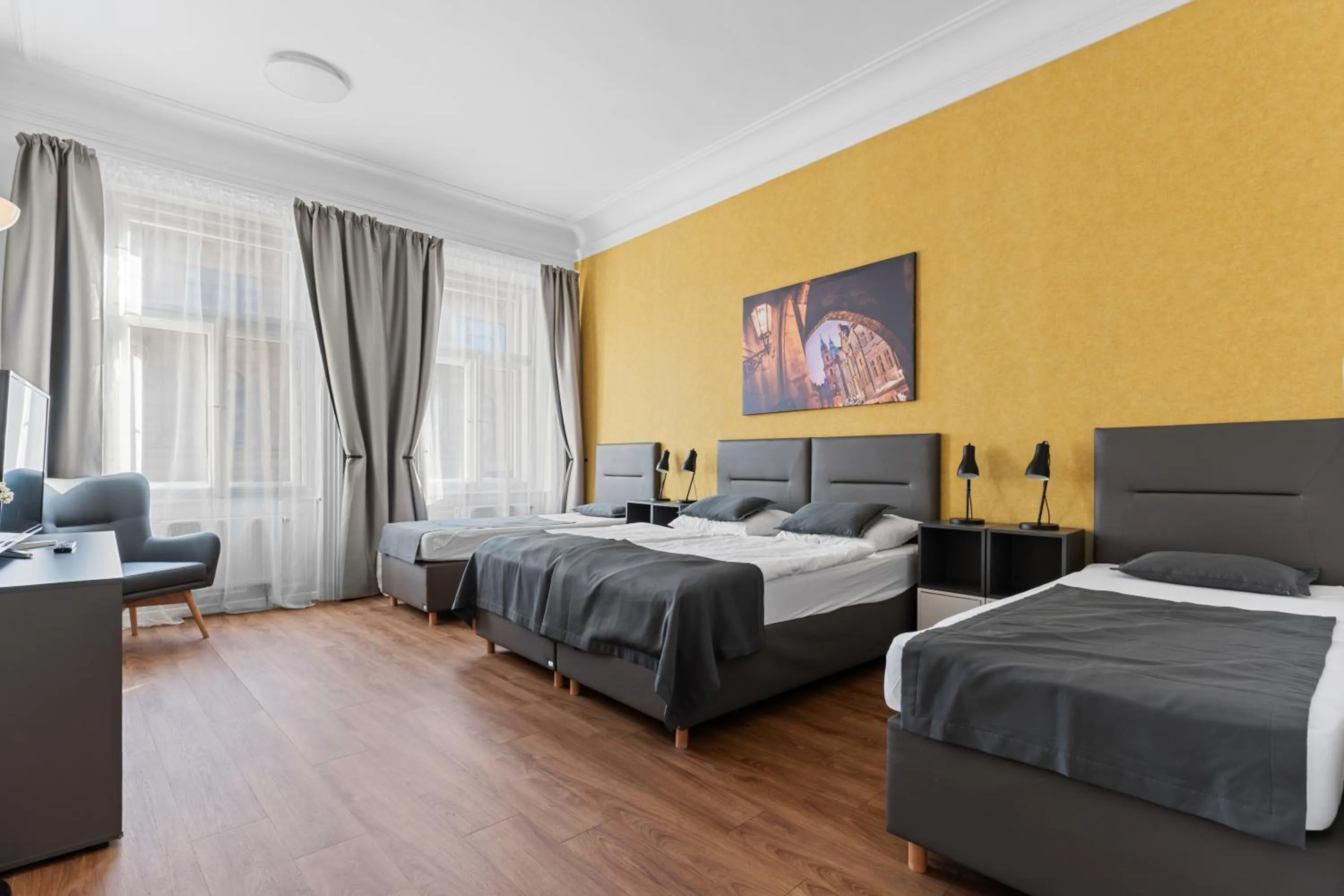 Bedroom, Bed in Residence St Havel Prague Old Town