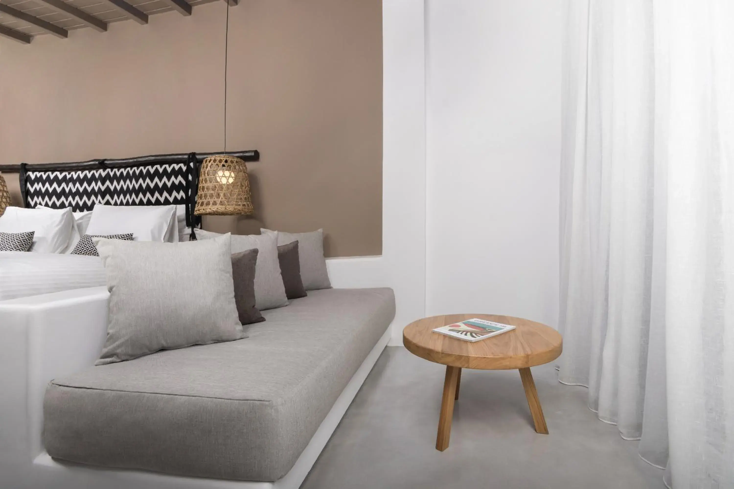 Seating area, Bed in My Mykonos Hotel Seating area, Bed in My Mykonos Hotel