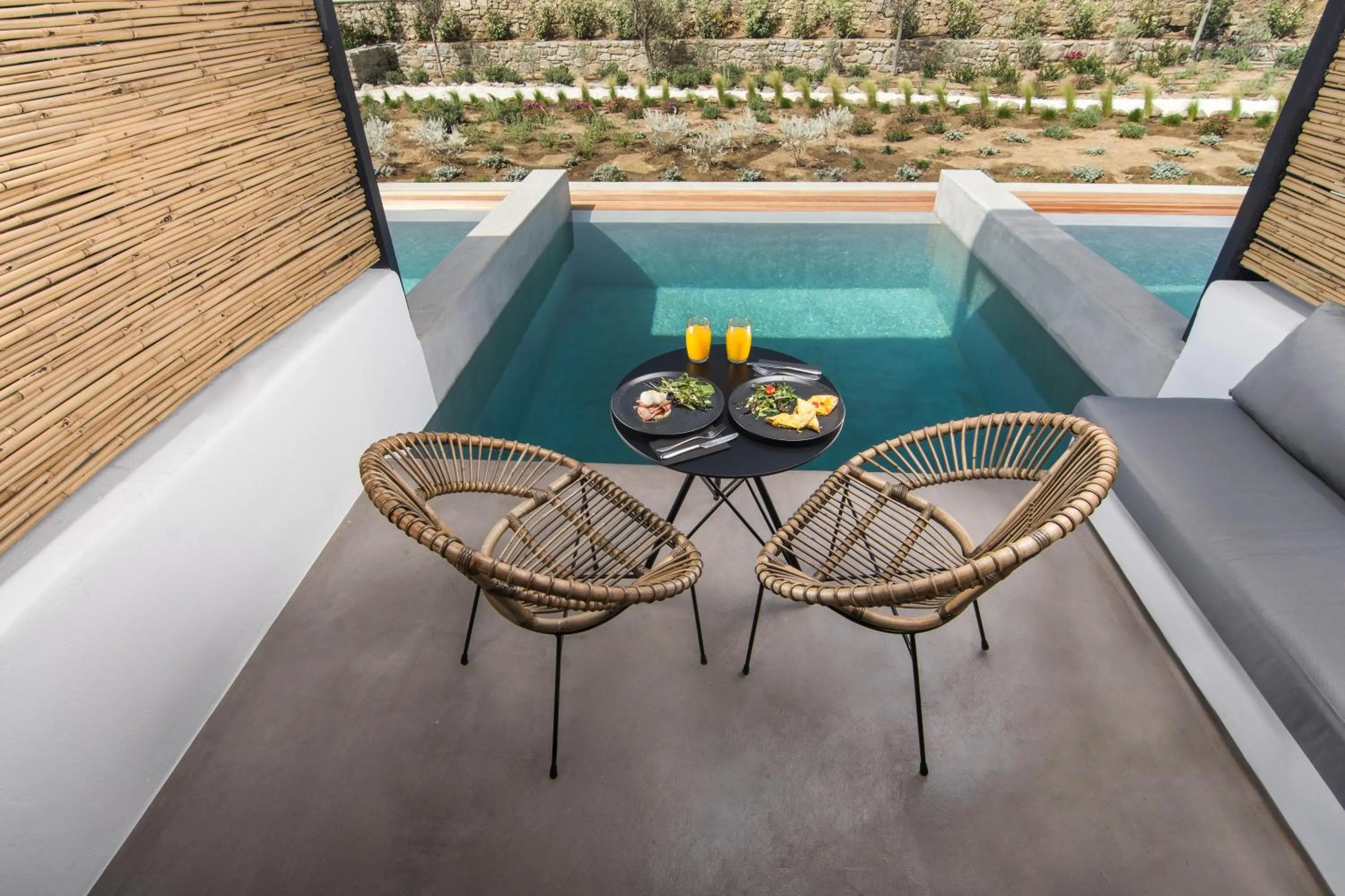 Patio in My Mykonos Hotel